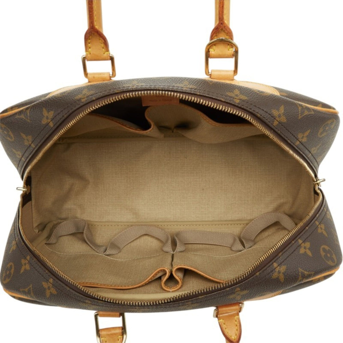 Louis Vuitton Brown Pvc Leather Handbag (Pre-Owned)