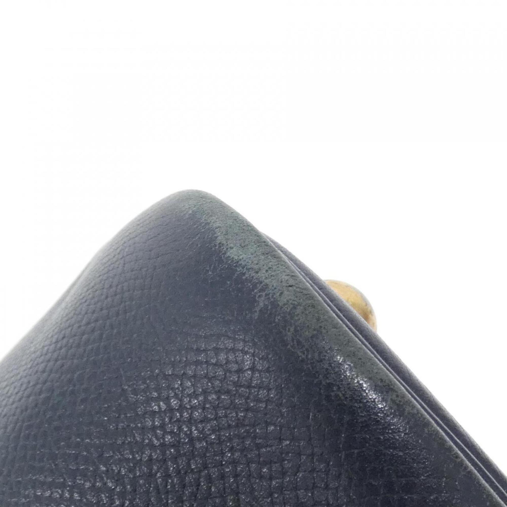 Hermes Navy Courchevel Leather Handbag (Pre-Owned)