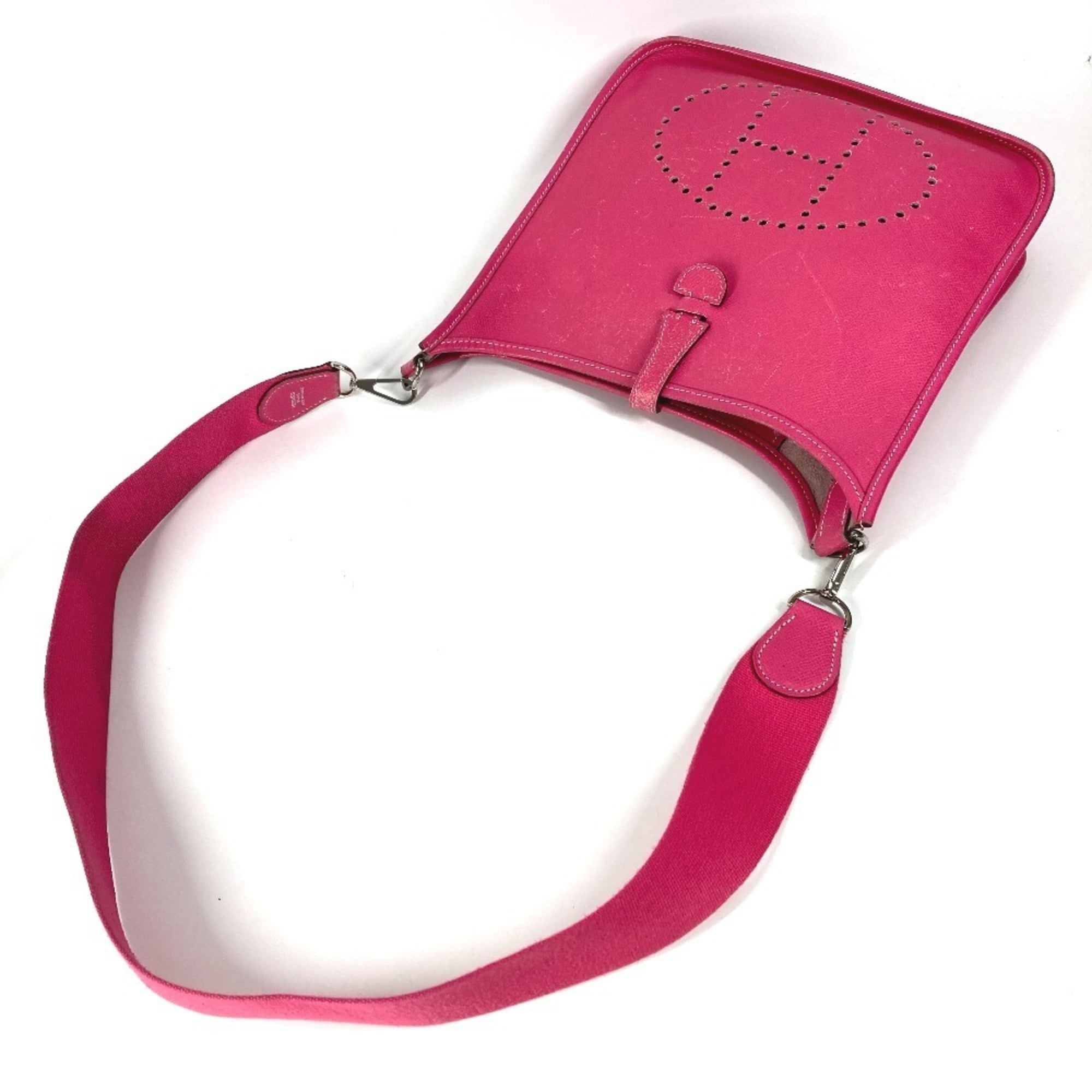Hermes Pink Rose Tyrien Epsom Leather Shoulder Bag (Pre-Owned)