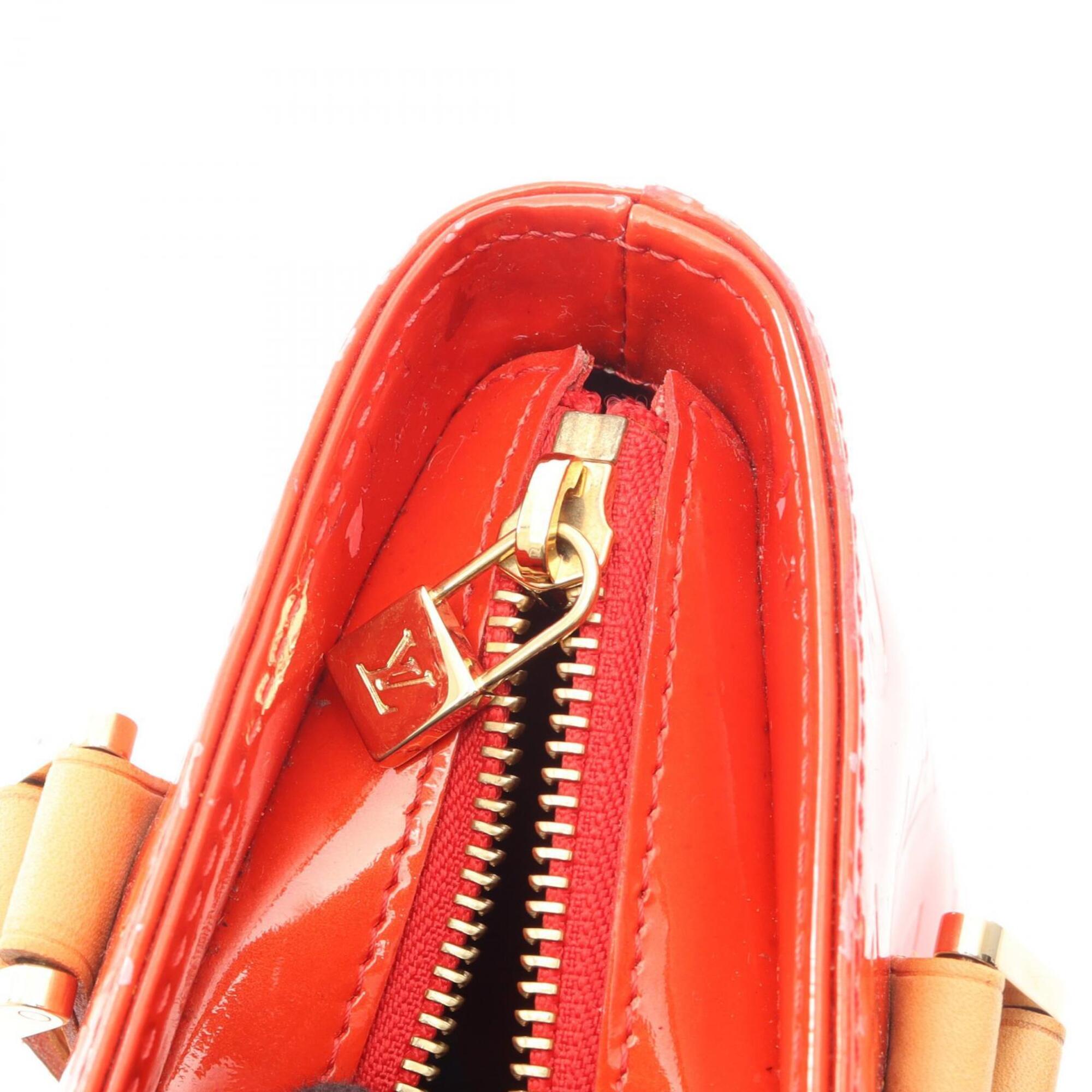 Louis Vuitton Red Color Leather Handbag (Pre-Owned)