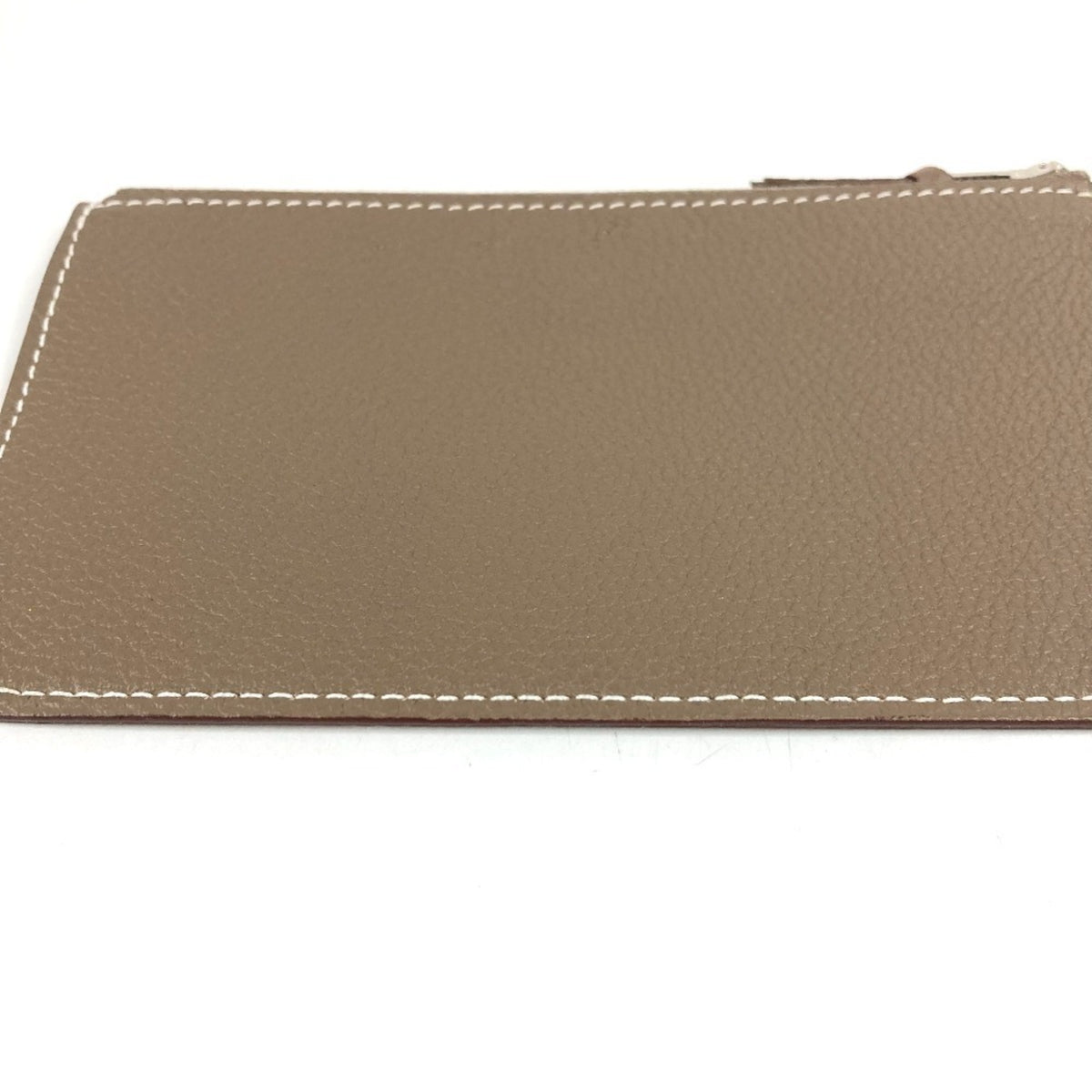 Hermes Etoupe Gray Gray Togo Leather Long Wallet (Bi-Fold) (Pre-Owned)