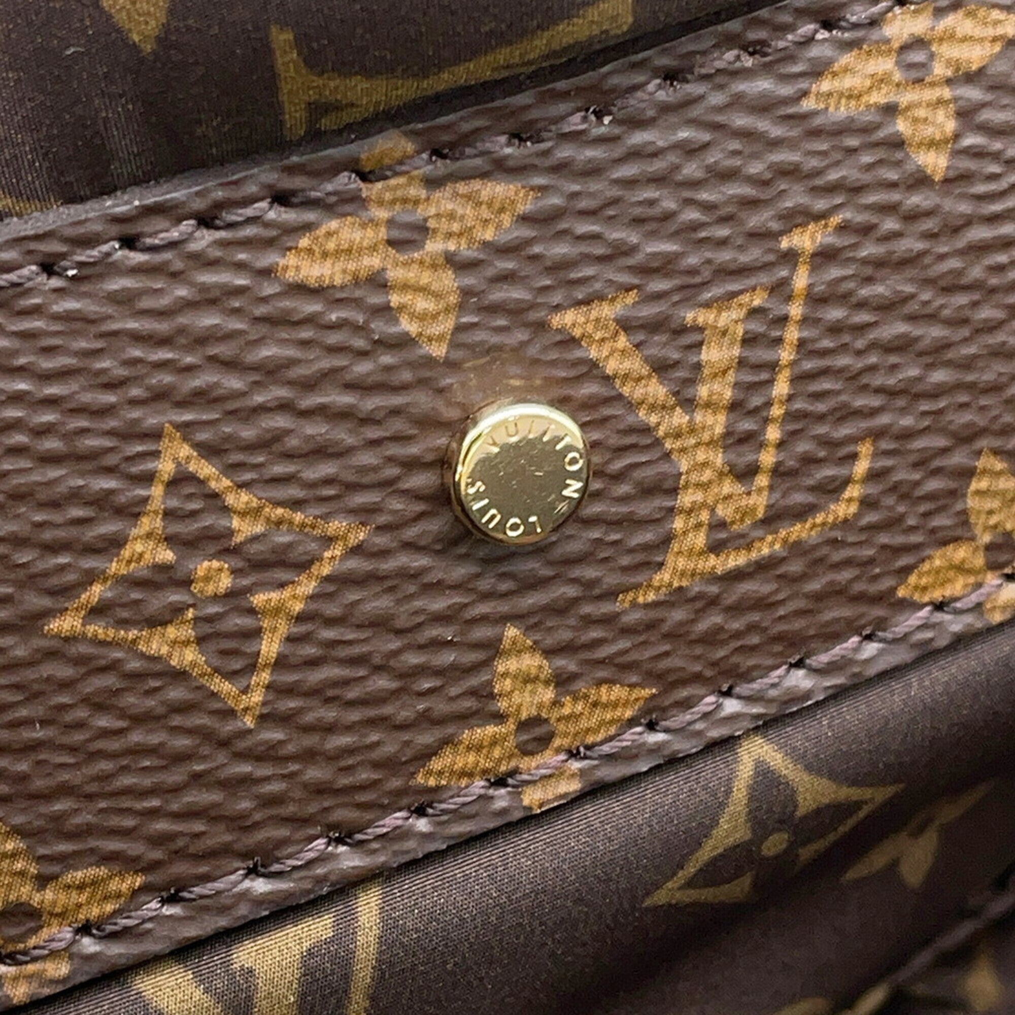 Louis Vuitton Black Noir Nylon Monogram Handbag Tote Bag (Pre-Owned)