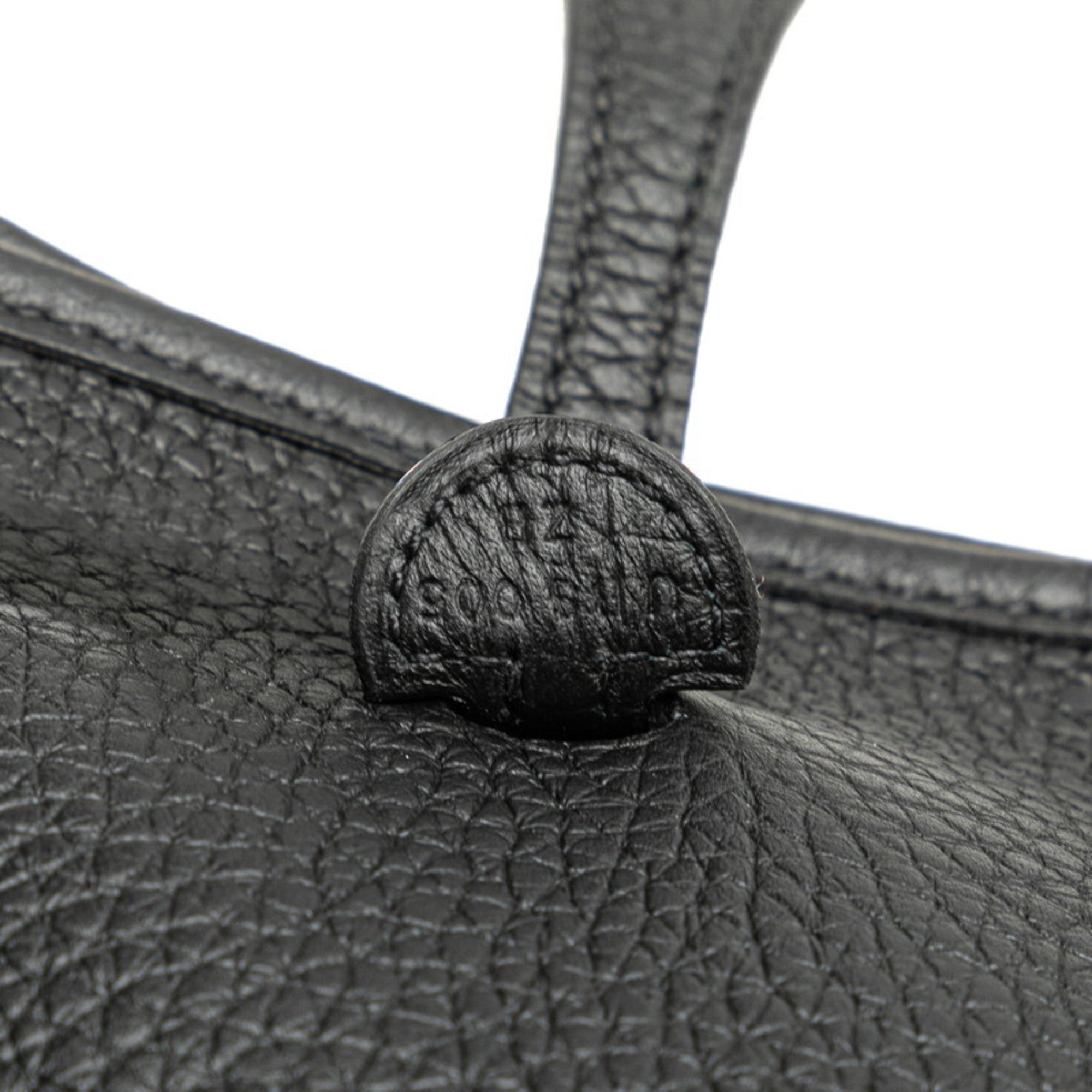 Hermes Evelyne Black Taurillon Clemence Leather Shoulder Bag (Pre-Owned)