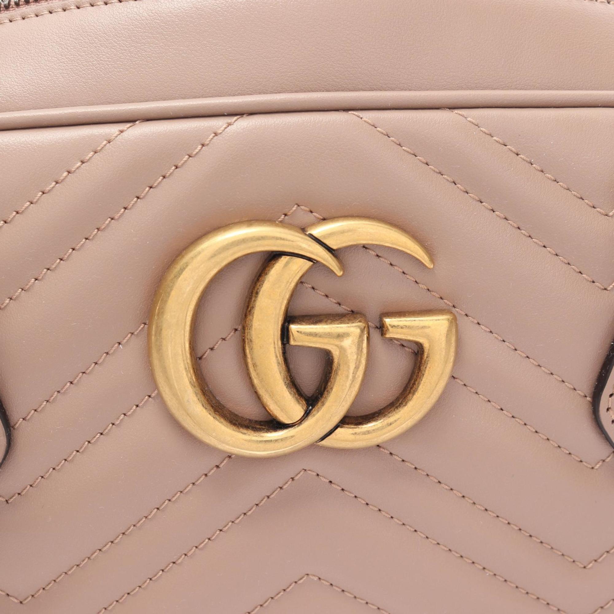 Gucci Pink Leather Tote Bag (Pre-Owned)