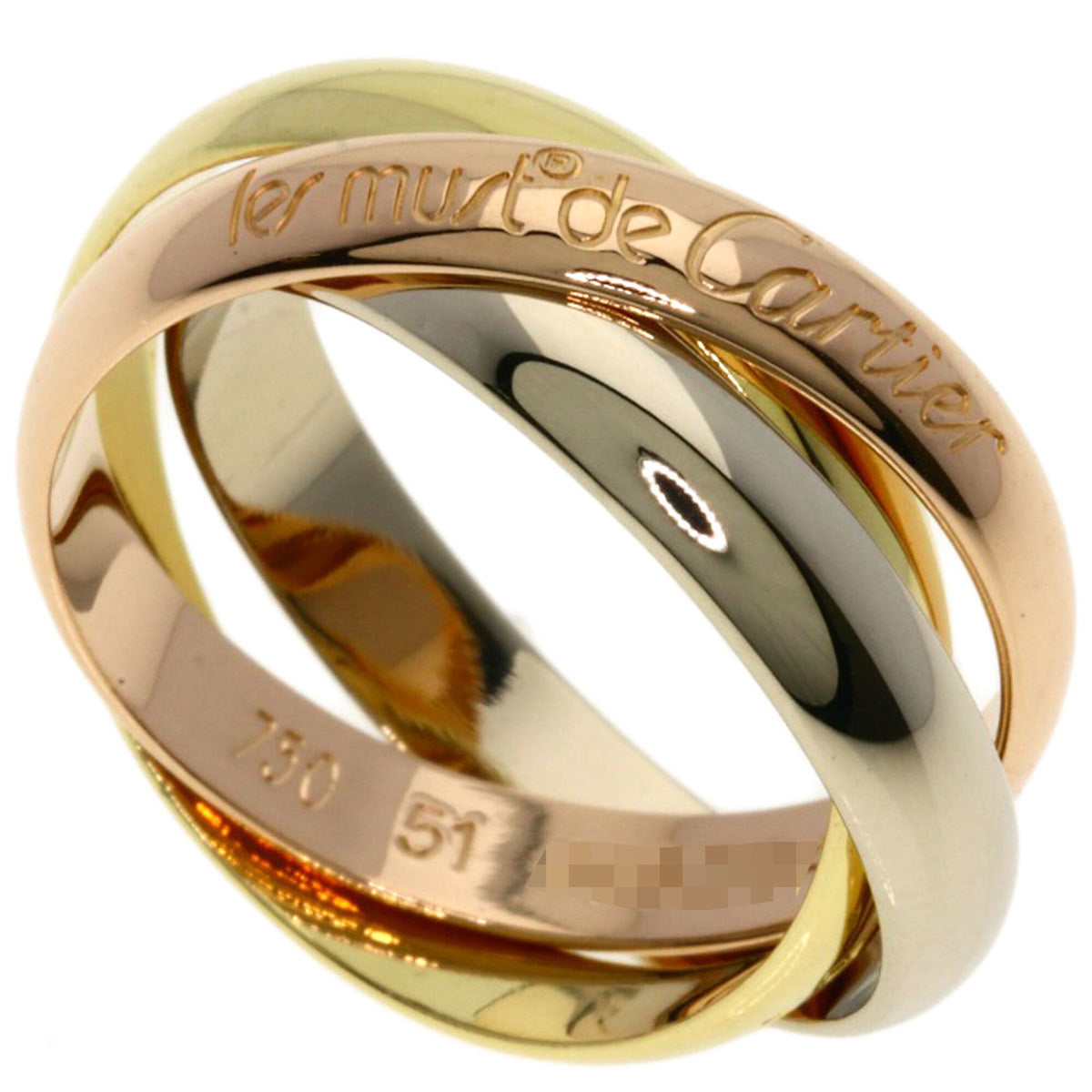 Cartier Yellow Gold (18K) Pink Gold (18K) White Gold (18K) Band Ring (Pre-Owned)