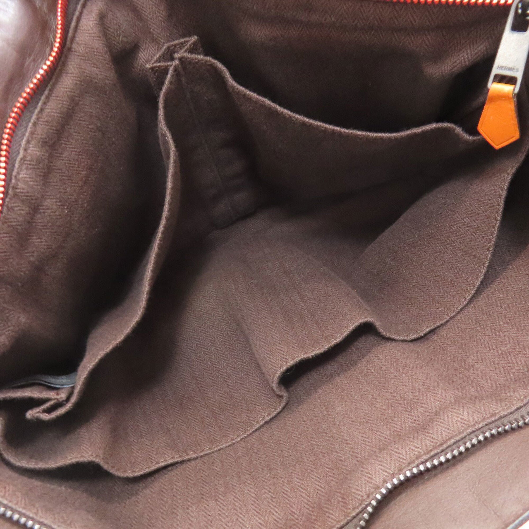 Hermes Brown Leather Handbag (Pre-Owned)