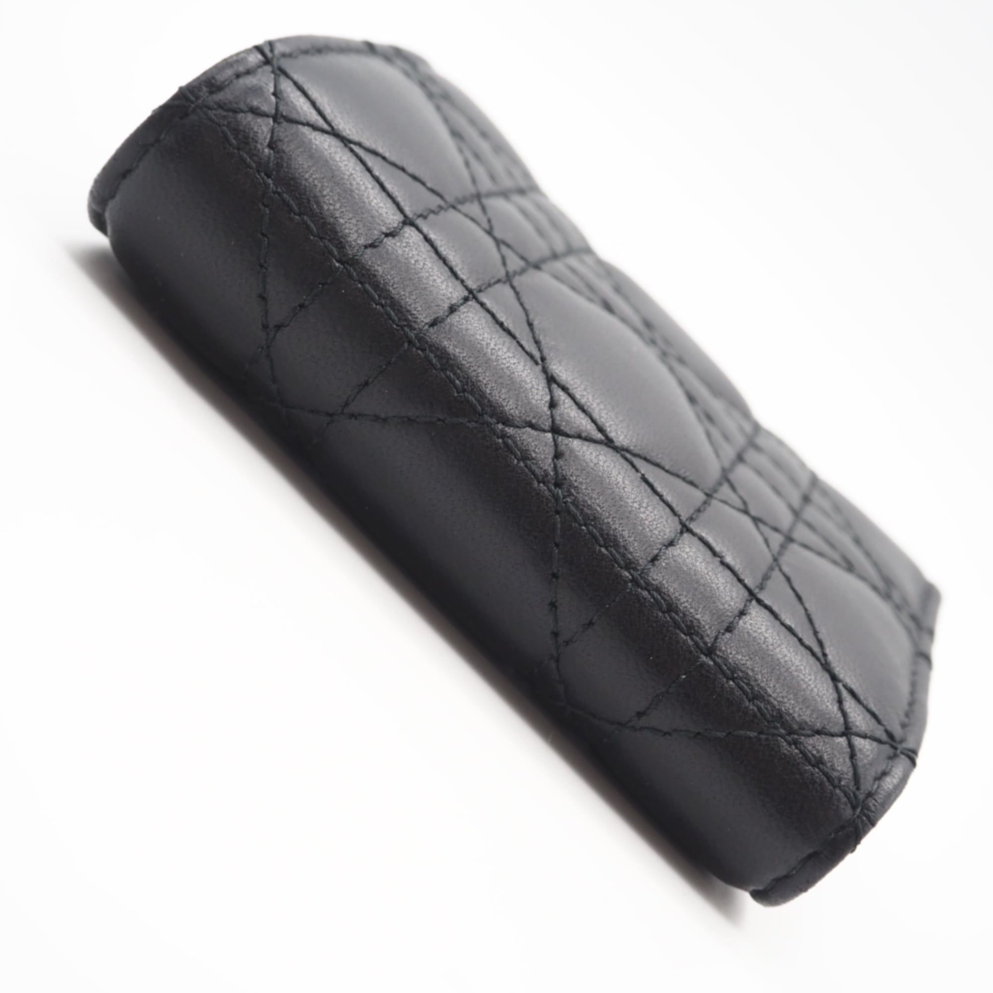 Christian Dior Black Leather Wallet (Tri-Fold) (Pre-Owned)