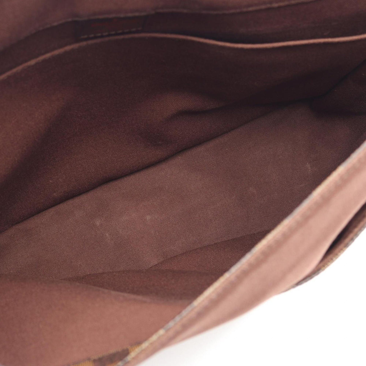 Louis Vuitton Brown Damier Canvas Coated Canvas Leather Handbag Shoulder Bag (Pre-Owned)