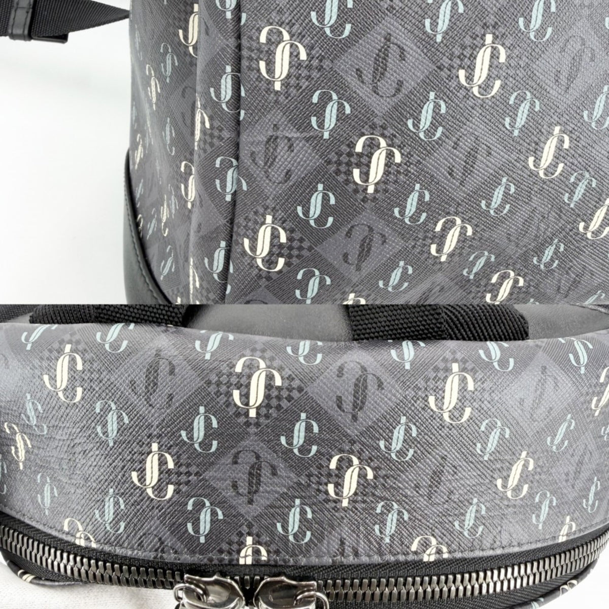 Jimmy Choo Gray Leather Backpack (Pre-Owned)