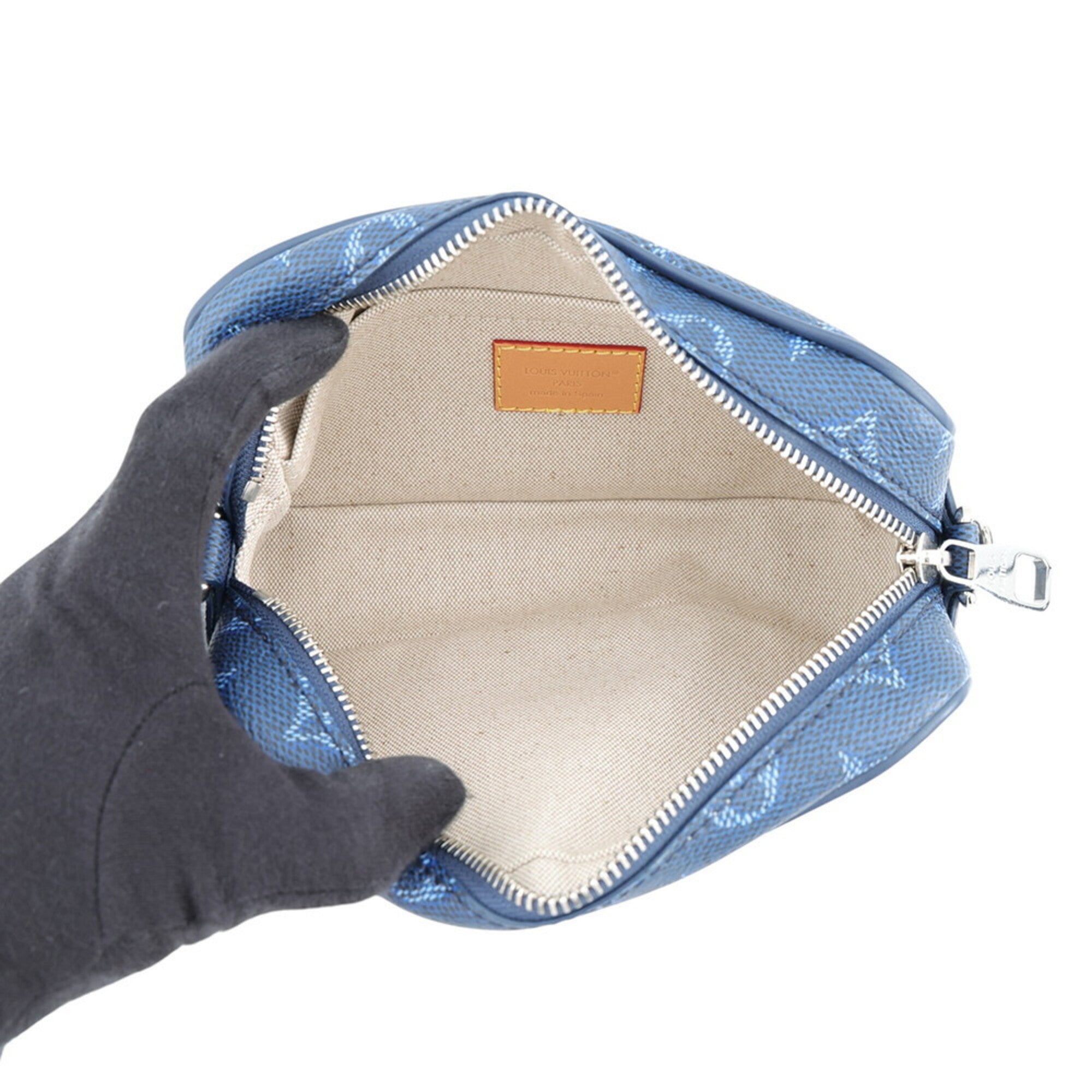 Louis Vuitton Monogram Blue Monogram Handbag Shoulder Bag (Pre-Owned)