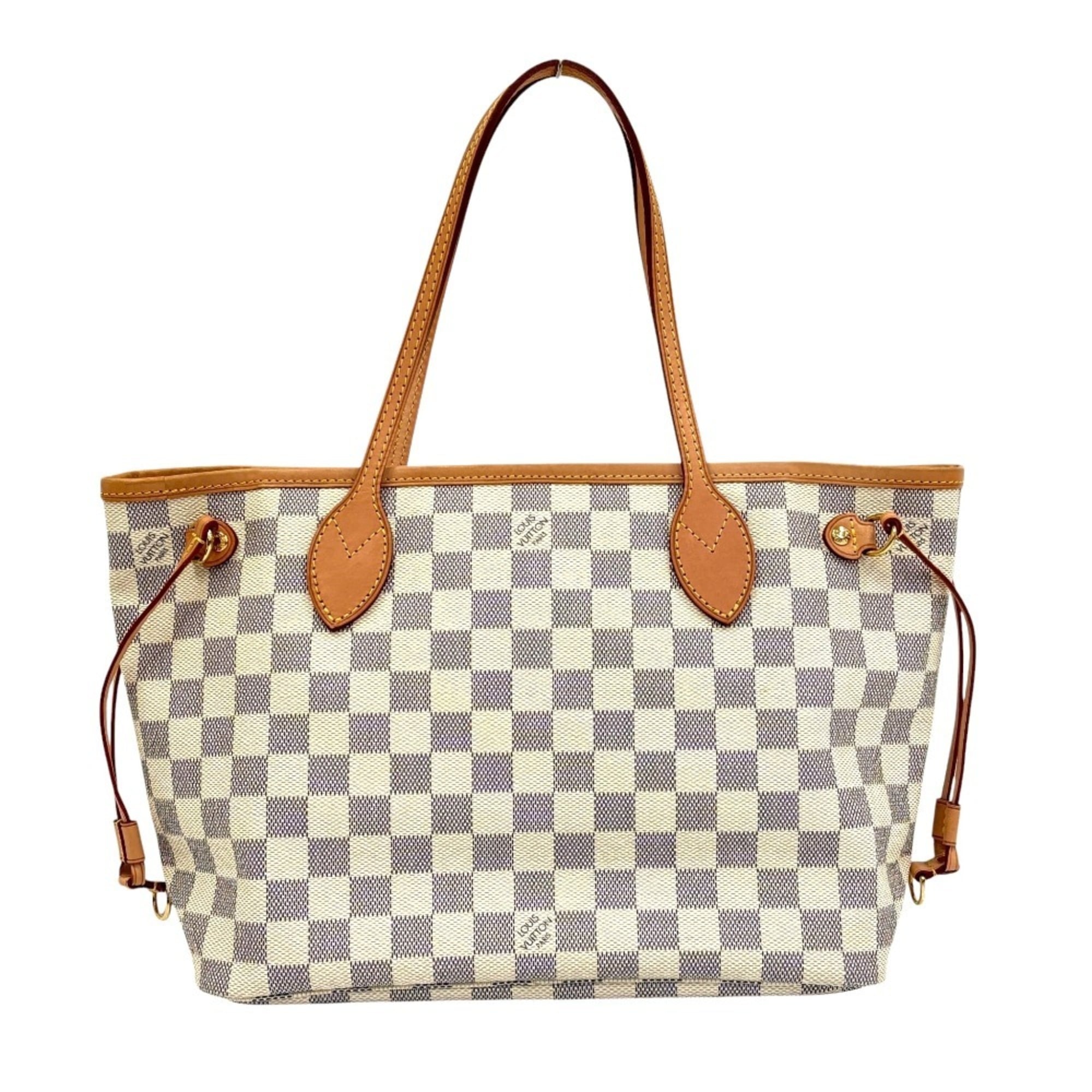 Louis Vuitton Navy White Damier Azur Tote Bag (Pre-Owned)