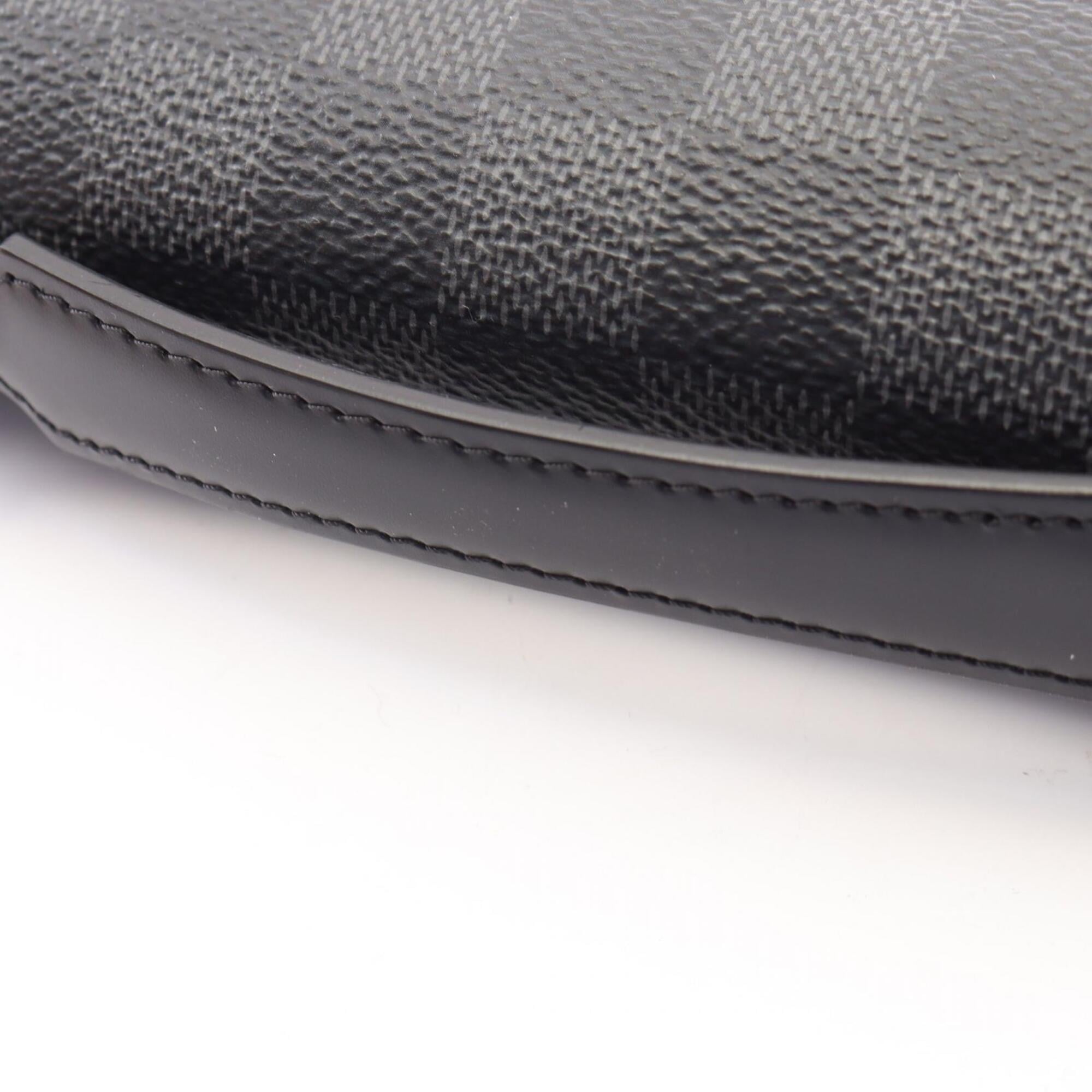 Louis Vuitton Black Damier Graphite Leather Pvc Long Wallet (Bi-Fold) (Pre-Owned)