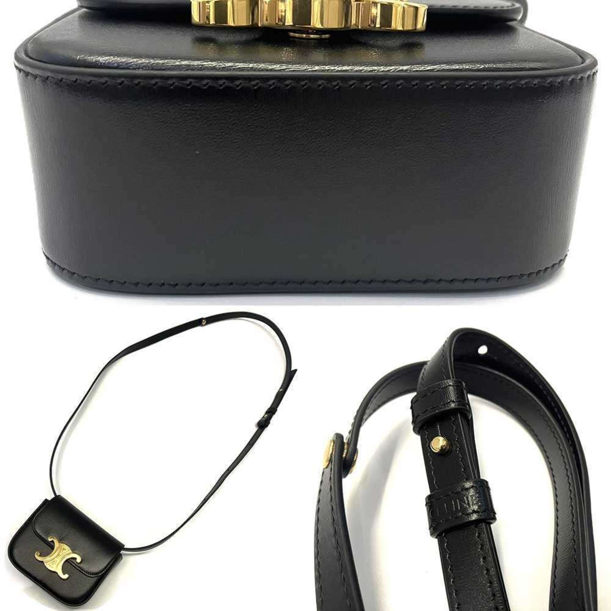 Celine Black Leather Shoulder Bag (Pre-Owned)