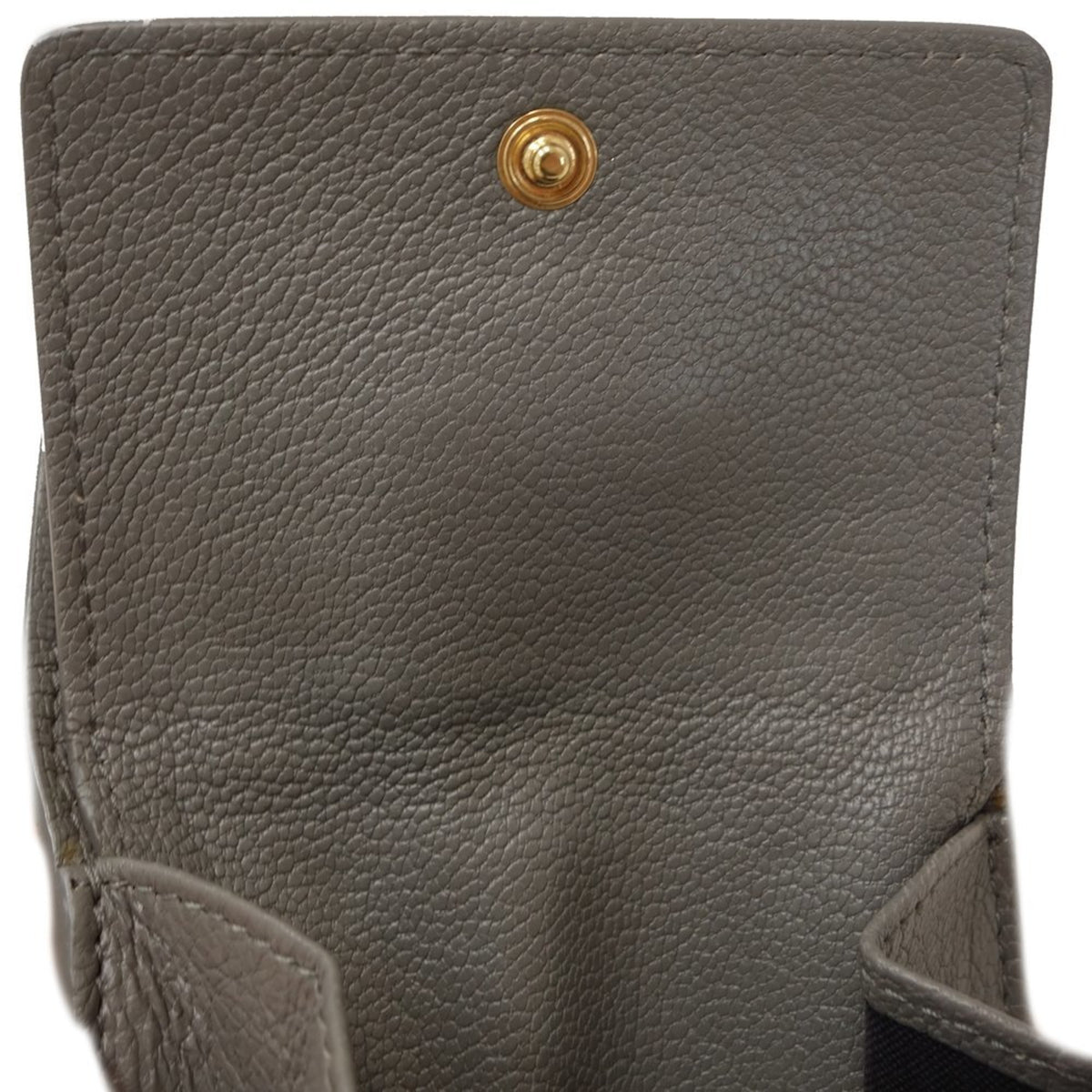 Balenciaga Gray Leather Wallet (Tri-Fold) (Pre-Owned)