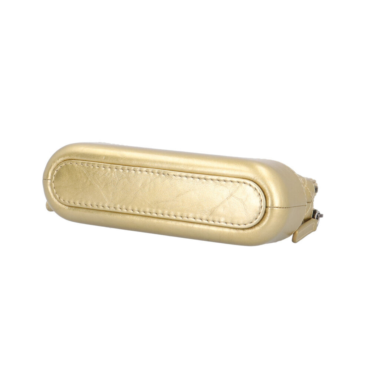 Chanel Gold Leather Chain/Shoulder Wallet (Pre-Owned)