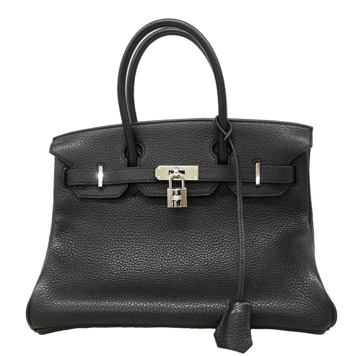 Hermes Black Togo Leather Handbag (Pre-Owned)