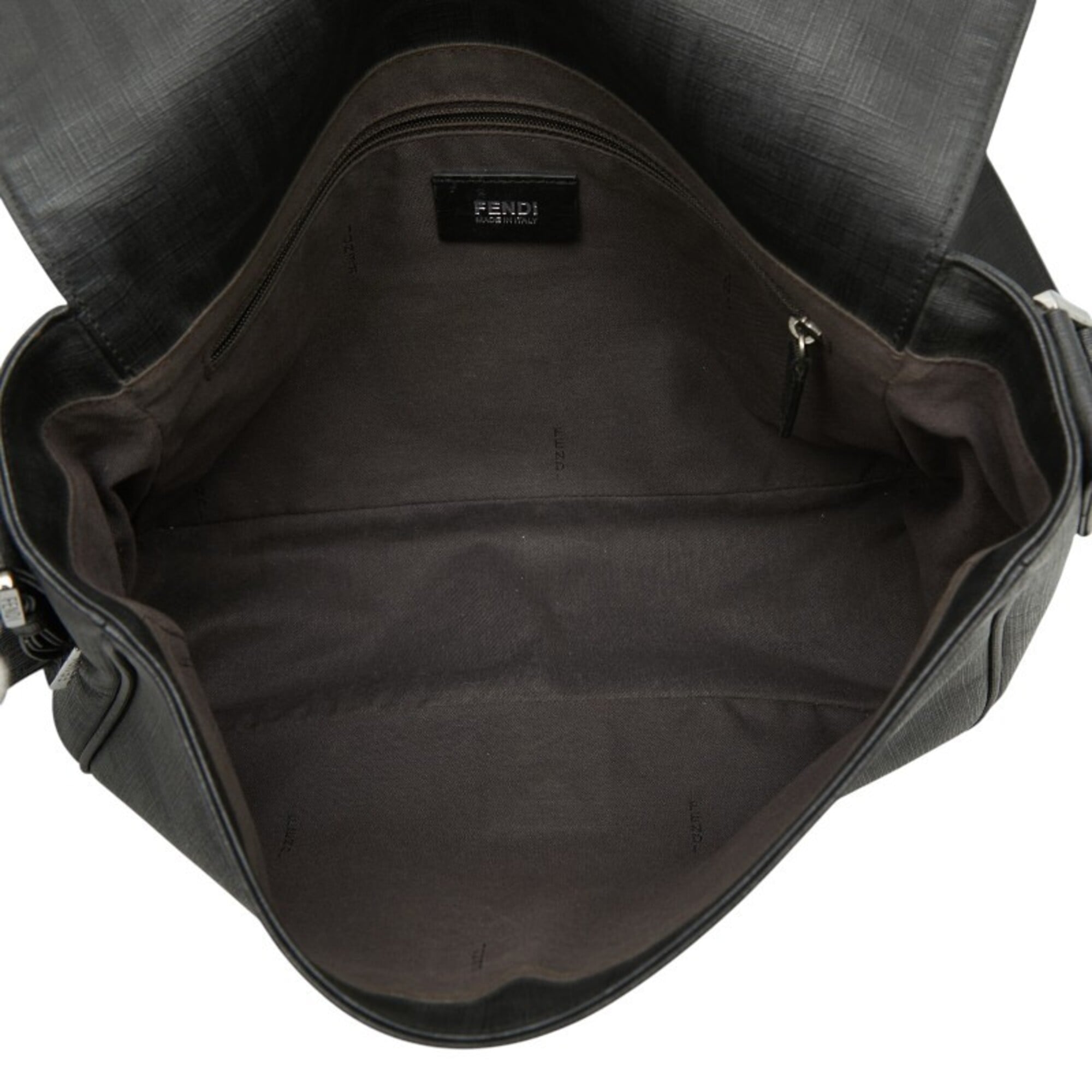 Fendi Black Gray Pvc Shoulder Bag (Pre-Owned)