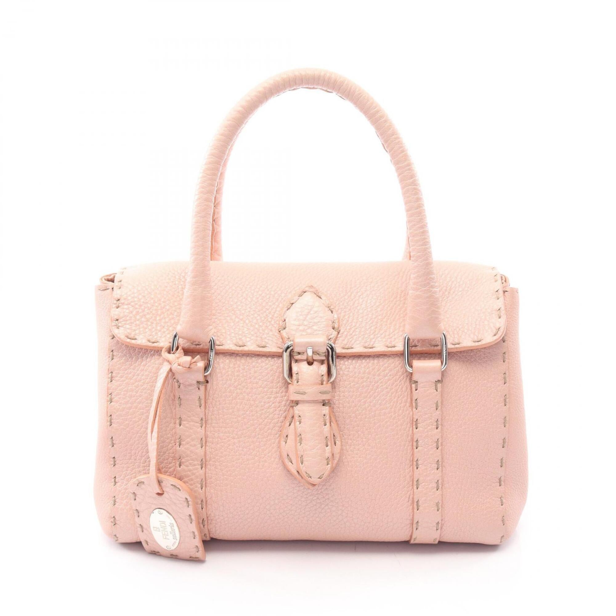 Fendi Pink Leather Handbag (Pre-Owned)