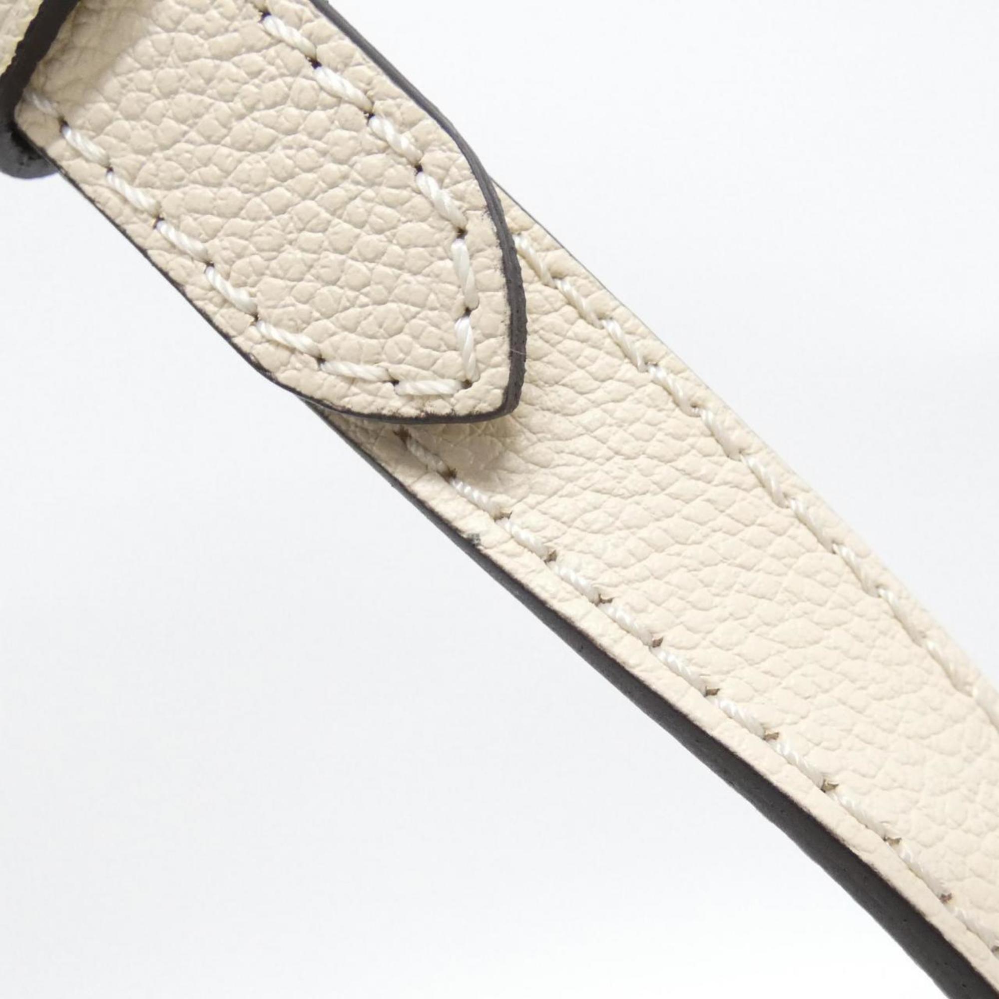 Louis Vuitton Cream Leather Handbag (Pre-Owned)