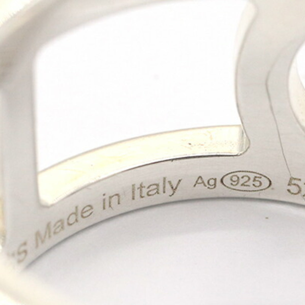 Hermes Chaine D'ancre Sterling Silver 925 Band Ring (Pre-Owned)