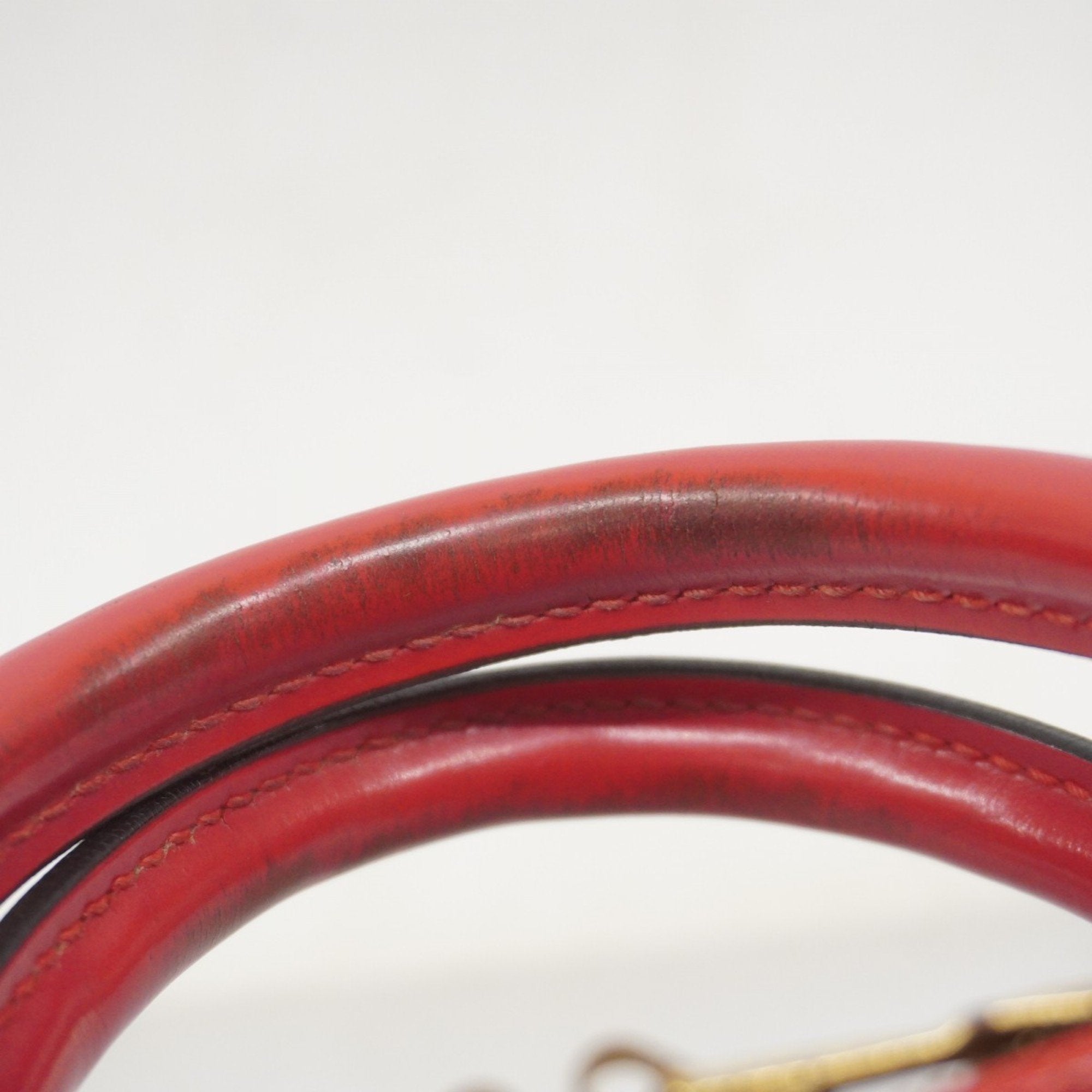Louis Vuitton Castilian Red Handbag (Pre-Owned)