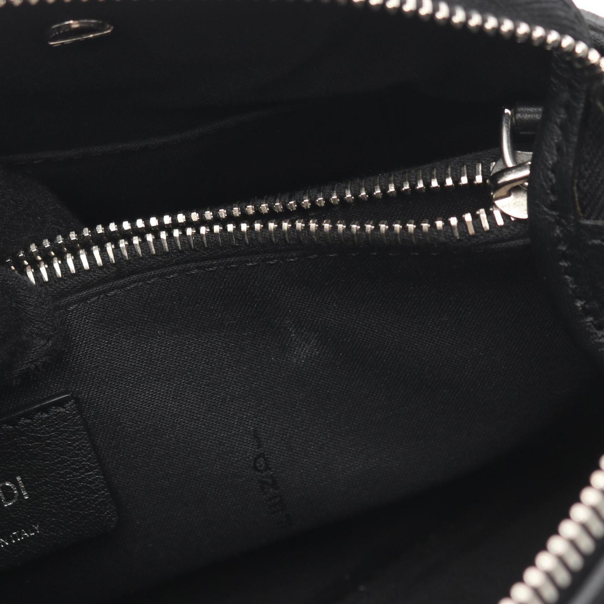 Fendi Black Multi-Color Leather Handbag (Pre-Owned)