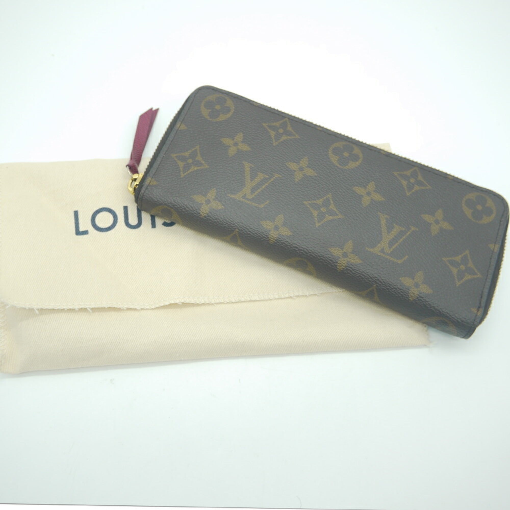 Louis Vuitton Fuchsia Monogram Long Wallet (Bi-Fold) (Pre-Owned)