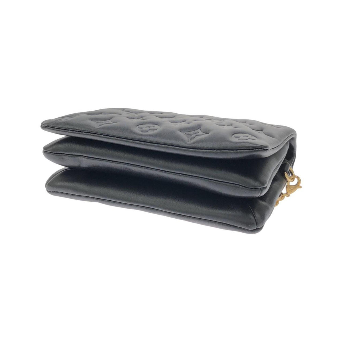 Louis Vuitton Black Leather Pochette Shoulder Bag (Pre-Owned)