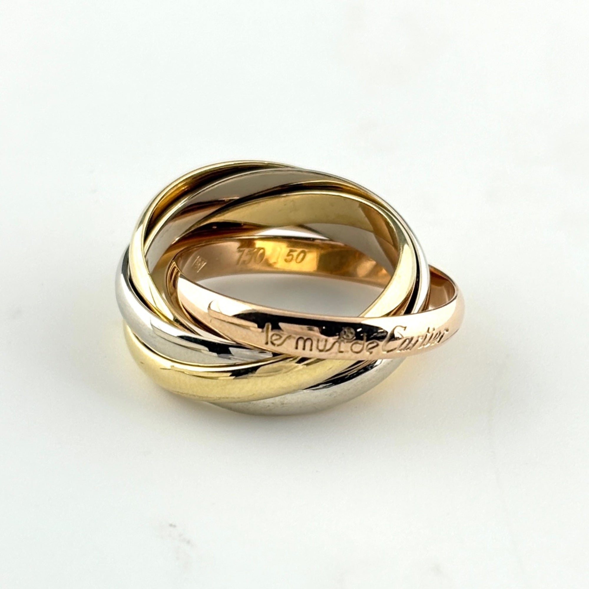 Cartier Yellow Gold (18K) Pink Gold (18K) White Gold (18K) Band Ring (Pre-Owned)