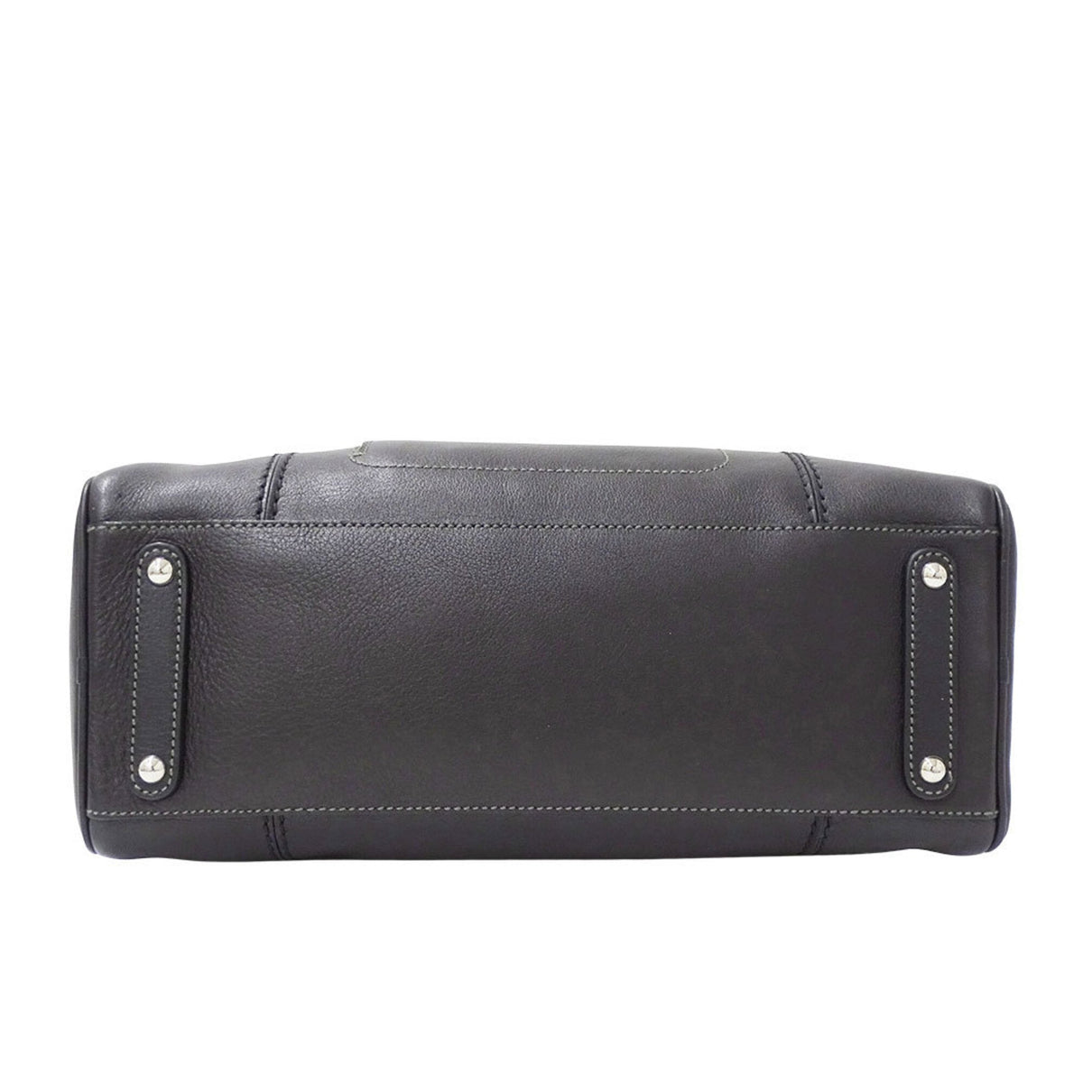 Salvatore Ferragamo Black Leather Handbag Shoulder Bag (Pre-Owned)