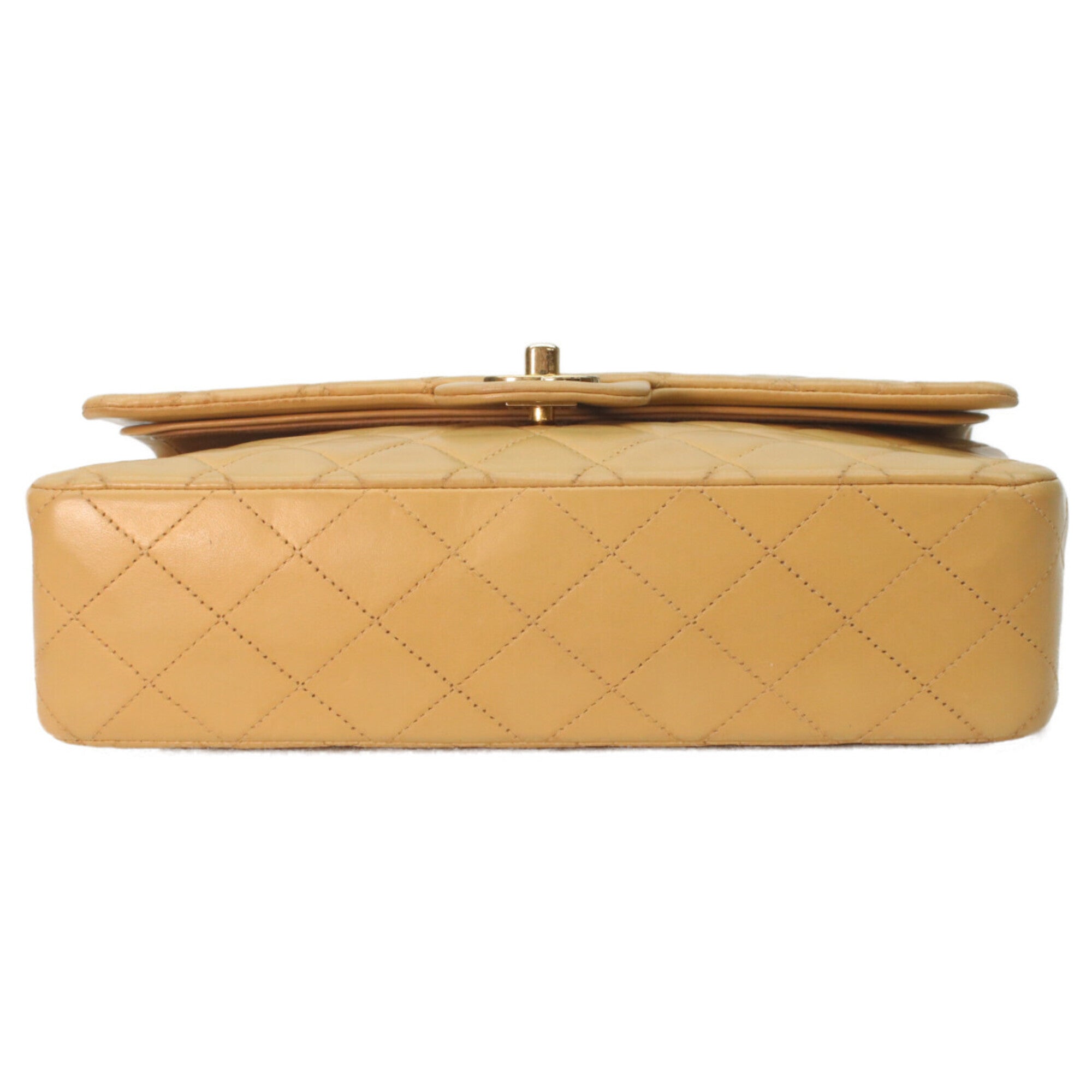 Chanel Beige Leather Shoulder Bag (Pre-Owned)