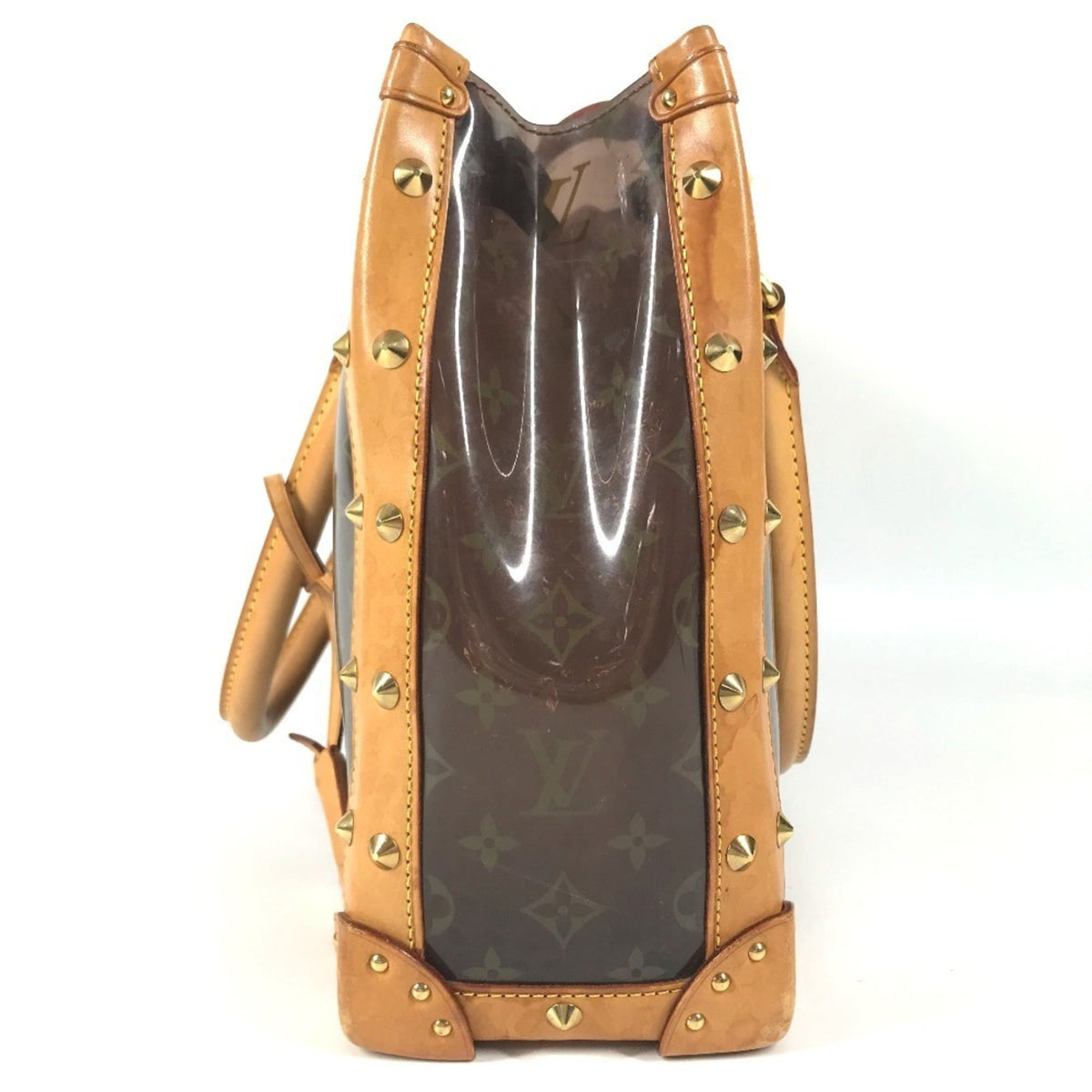 Louis Vuitton Brown Monogram Vinyl Leather Beach Bag Shoulder Bag Tote Bag (Pre-Owned)