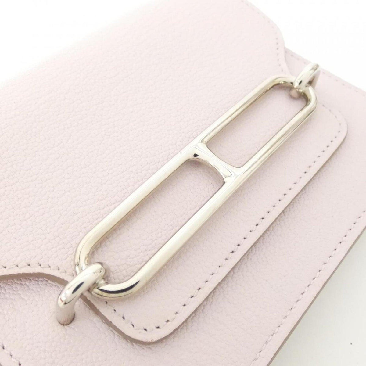 Hermes Pink Chevre Leather Coin Purse/Coin Case (Pre-Owned)