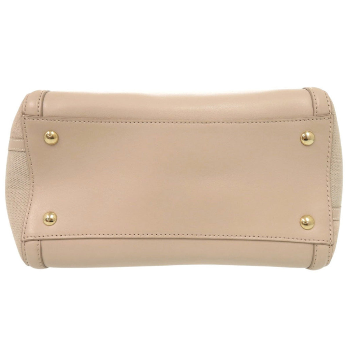 Salvatore Ferragamo Pink Beige Leather Suede Handbag Shoulder Bag (Pre-Owned)