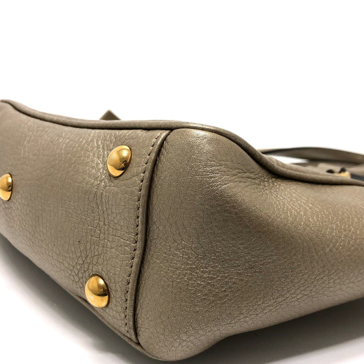 Gucci Gold Leather Handbag (Pre-Owned)