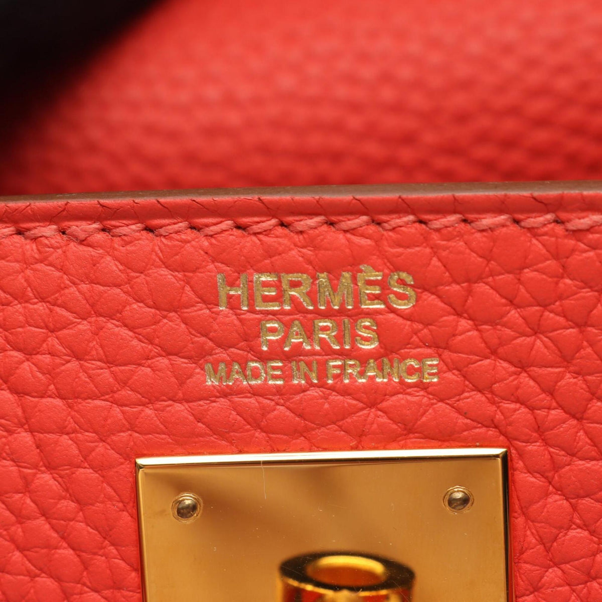 Hermes Pink Rose Jaipur Taurillon Clemence Leather Handbag (Pre-Owned)
