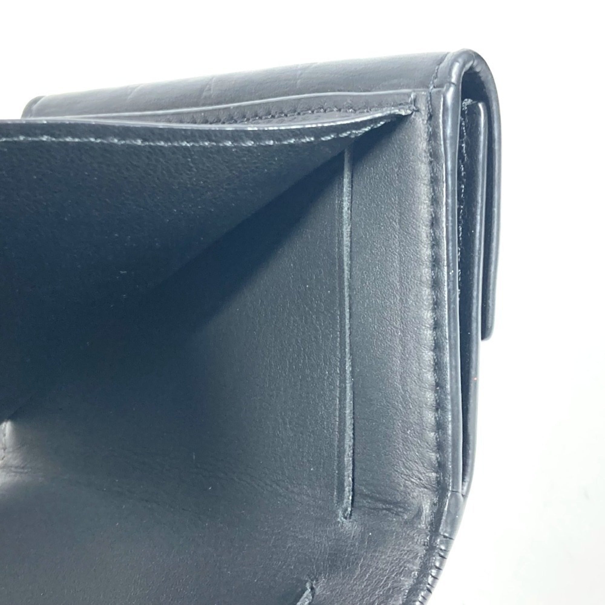 Louis Vuitton Monogram Shadow Black Noir Monogram Shadow Wallet (Tri-Fold) (Pre-Owned)