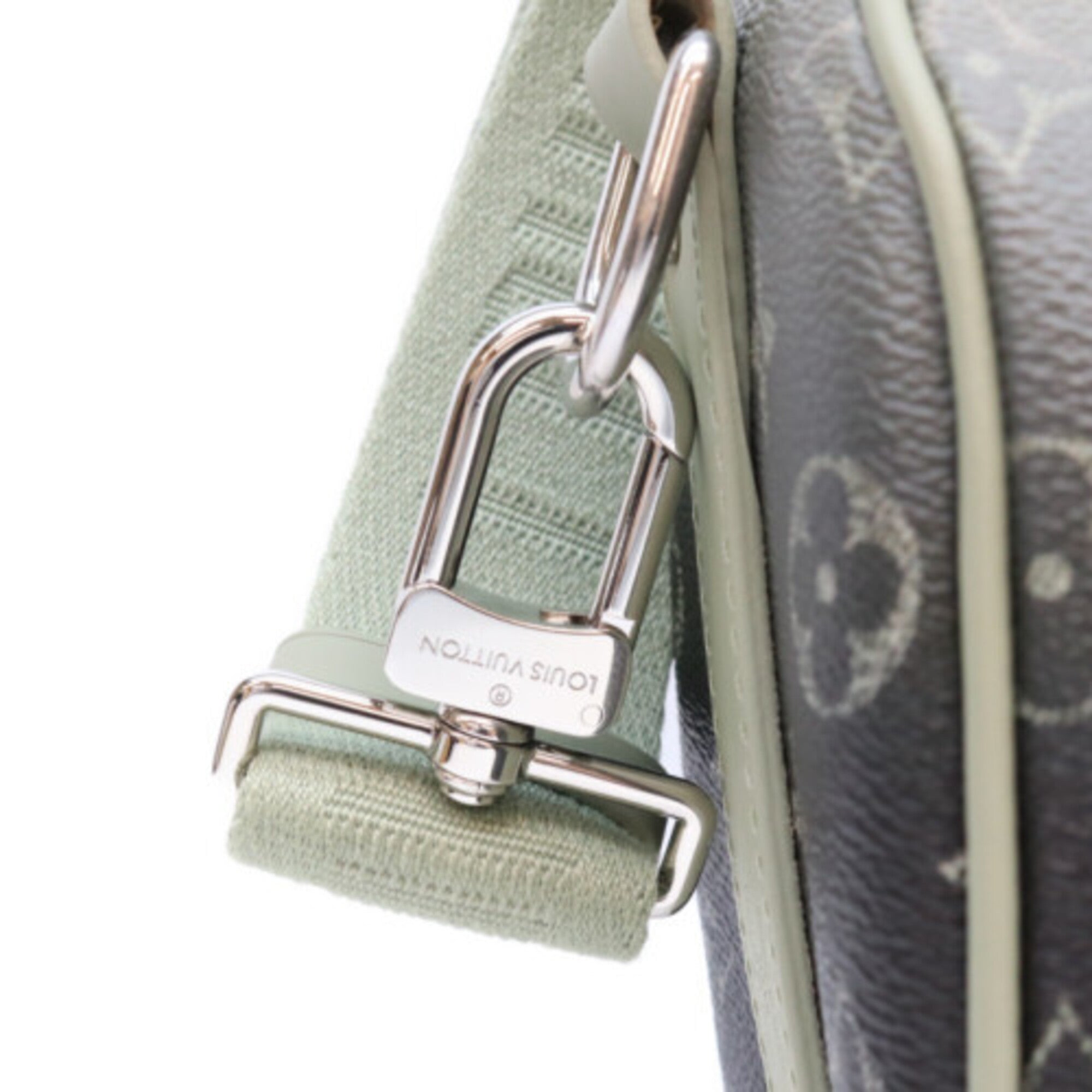 Louis Vuitton Green Khaki Monogram Boston Bag (Pre-Owned)
