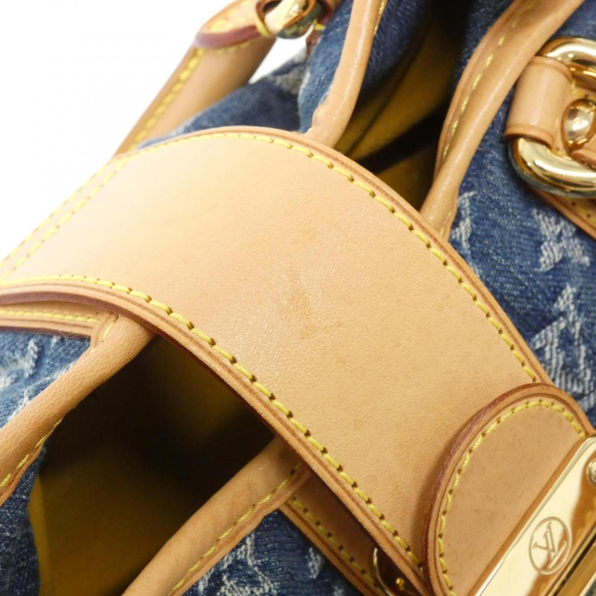 Louis Vuitton Blue Monogram Denim Handbag (Pre-Owned)