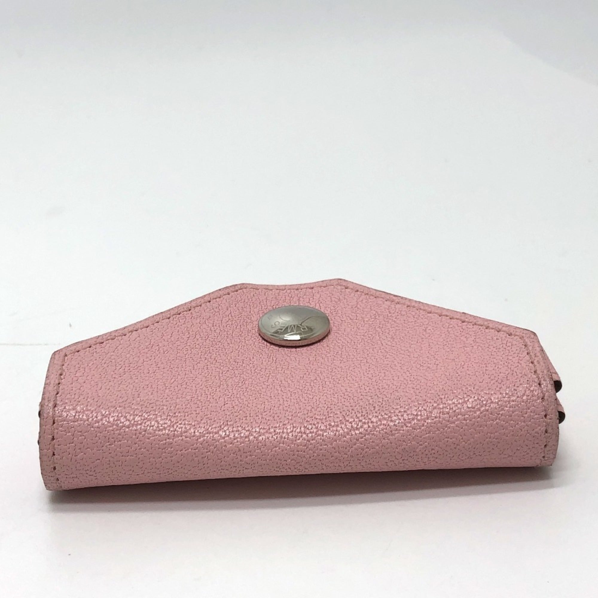 Hermes Le 24 Pink Chevre Leather Coin Purse/Coin Case (Pre-Owned)