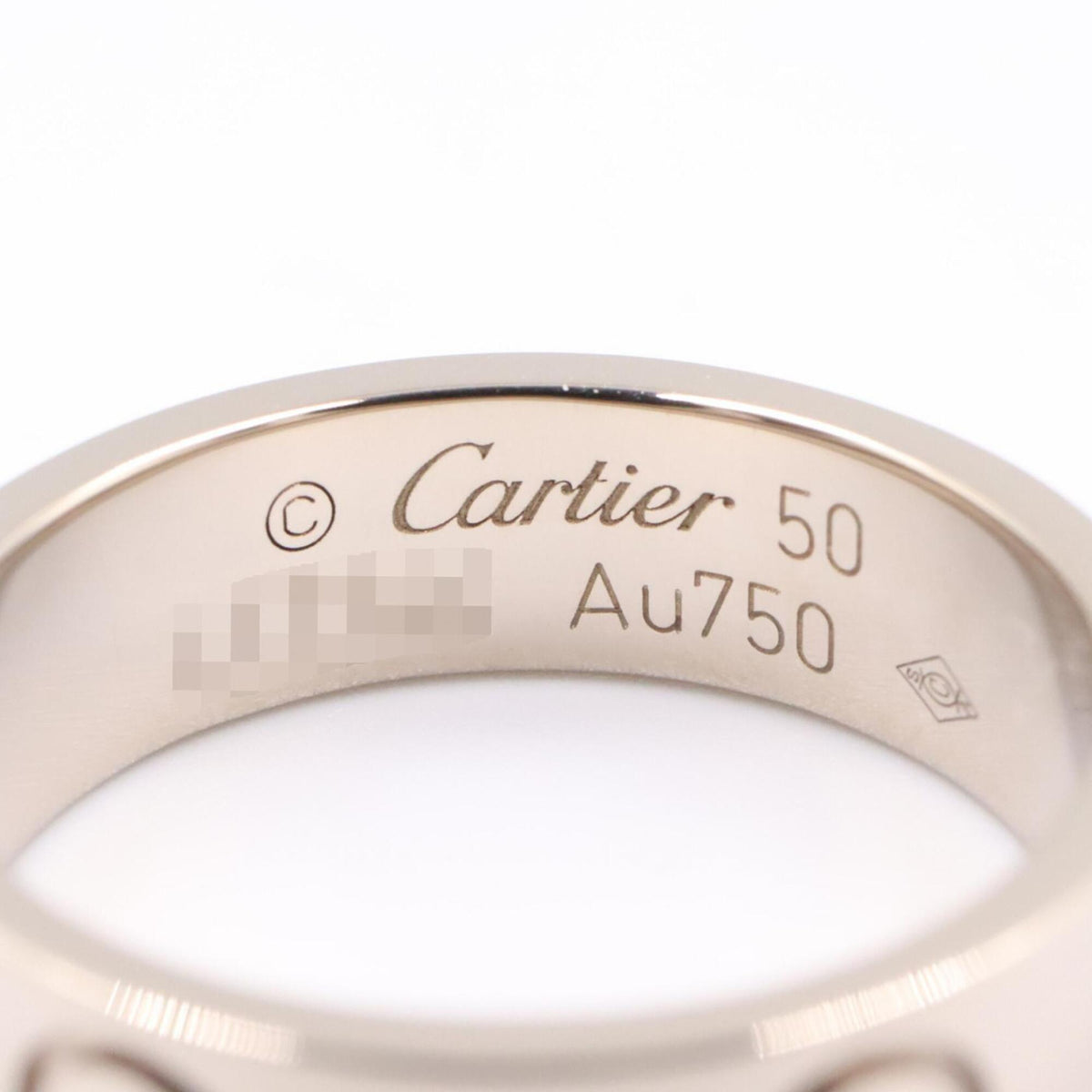 Cartier Silver White Gold (18K) Band Ring (Pre-Owned)