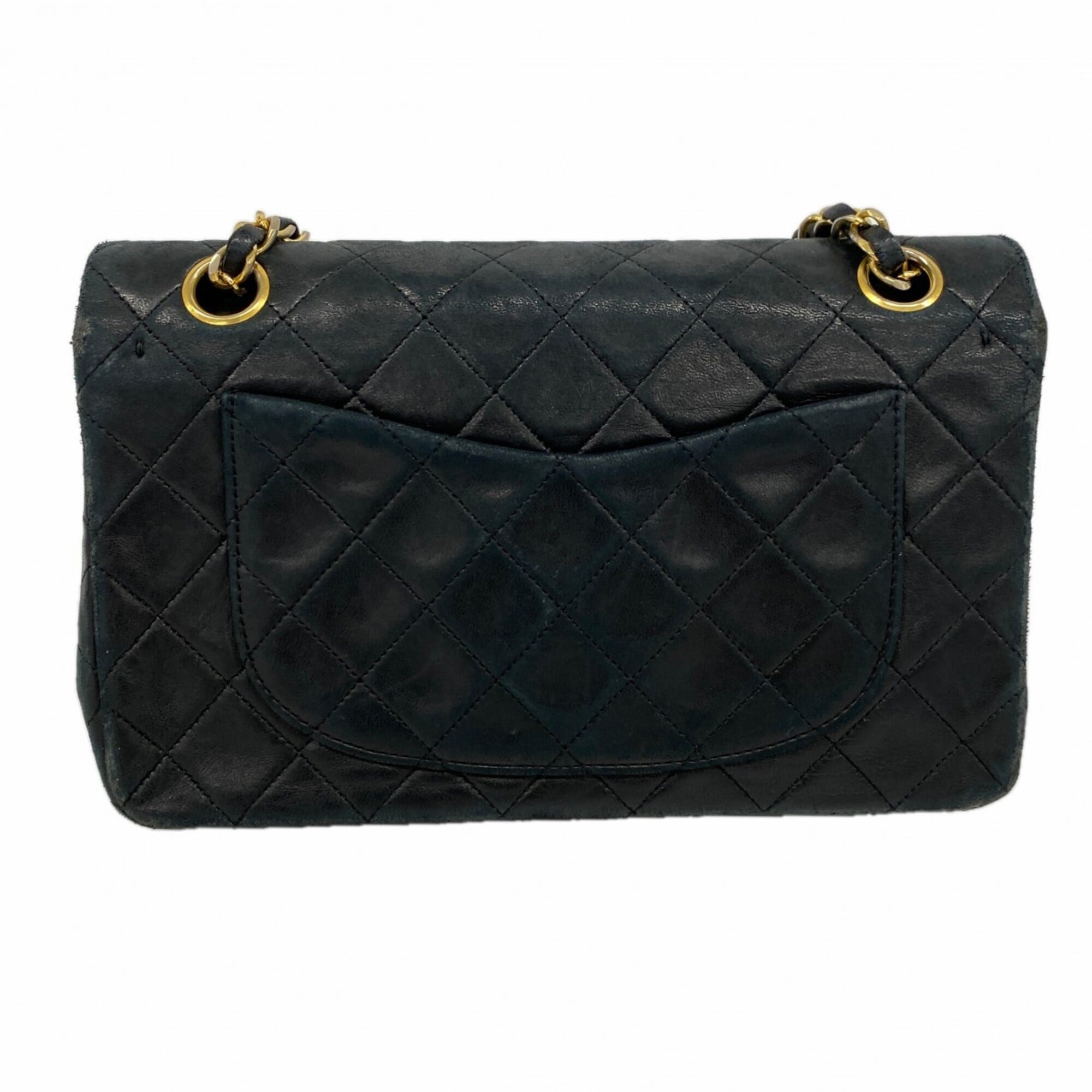 Chanel Black Leather Shoulder Bag (Pre-Owned)