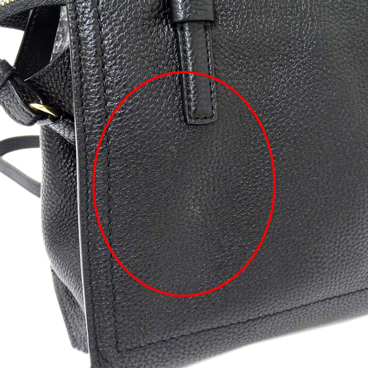 Salvatore Ferragamo Black Leather Handbag Shoulder Bag (Pre-Owned)