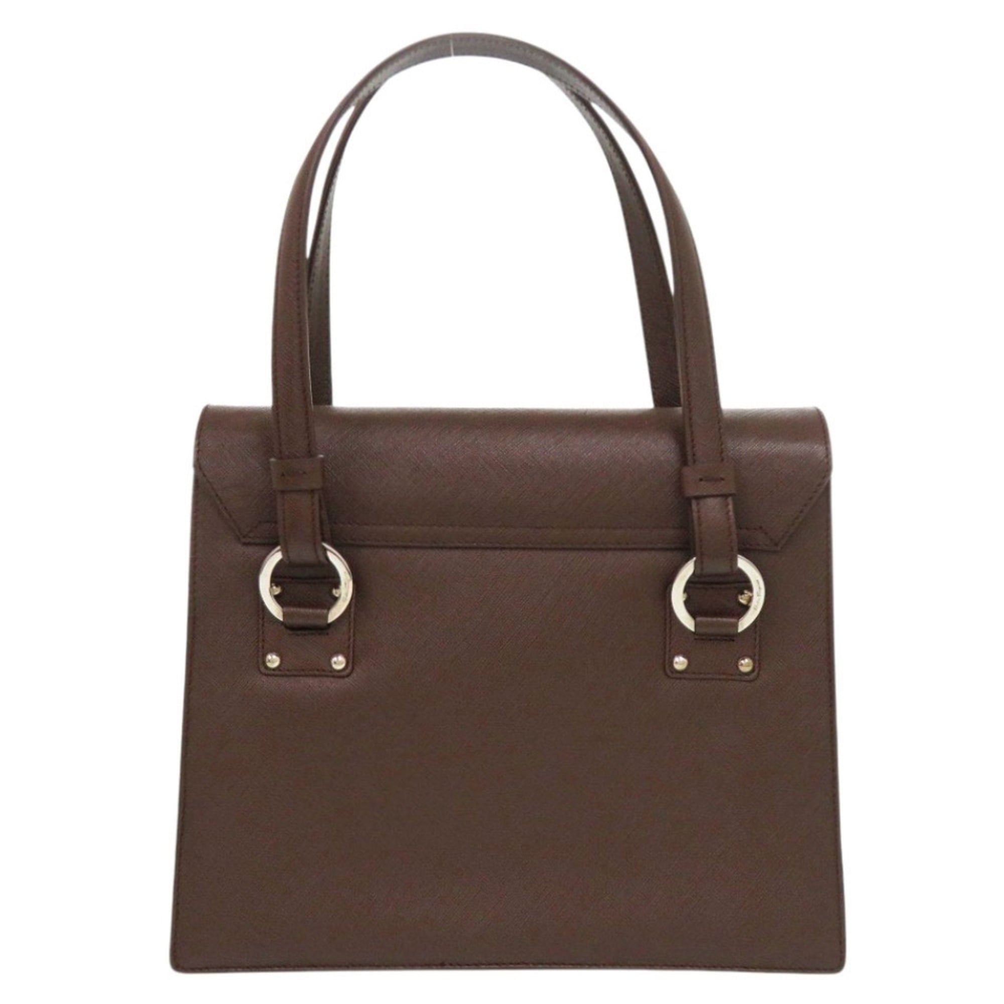 Salvatore Ferragamo Brown Leather Handbag (Pre-Owned)