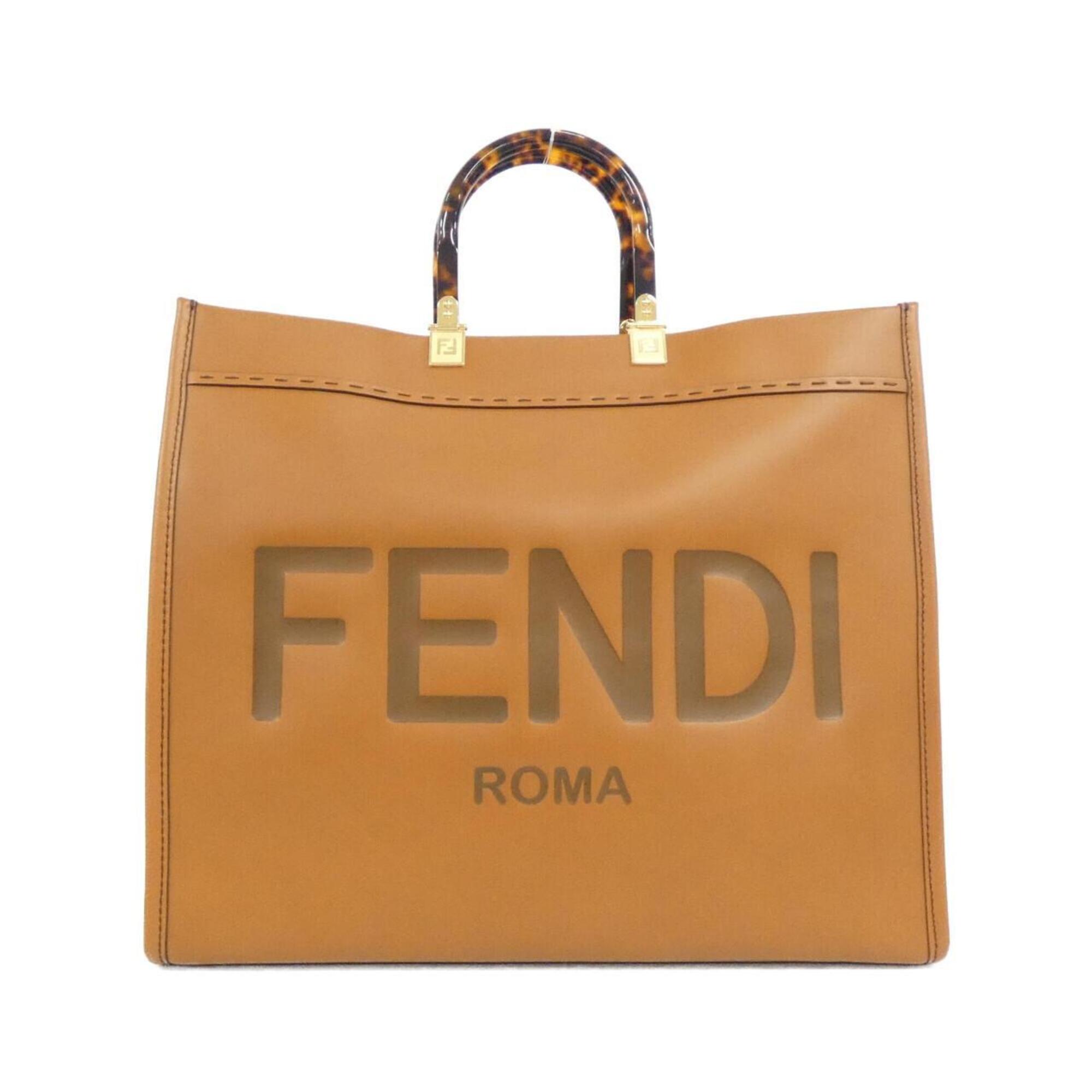 Fendi Brown Leather Handbag (Pre-Owned)
