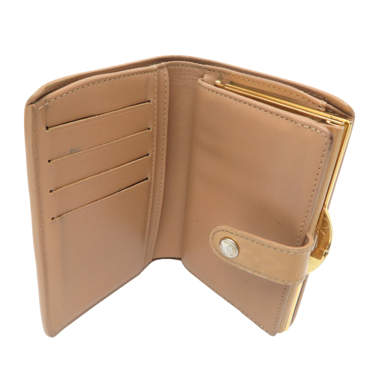 Louis Vuitton Beige Vernis Wallet (Bi-Fold) (Pre-Owned)