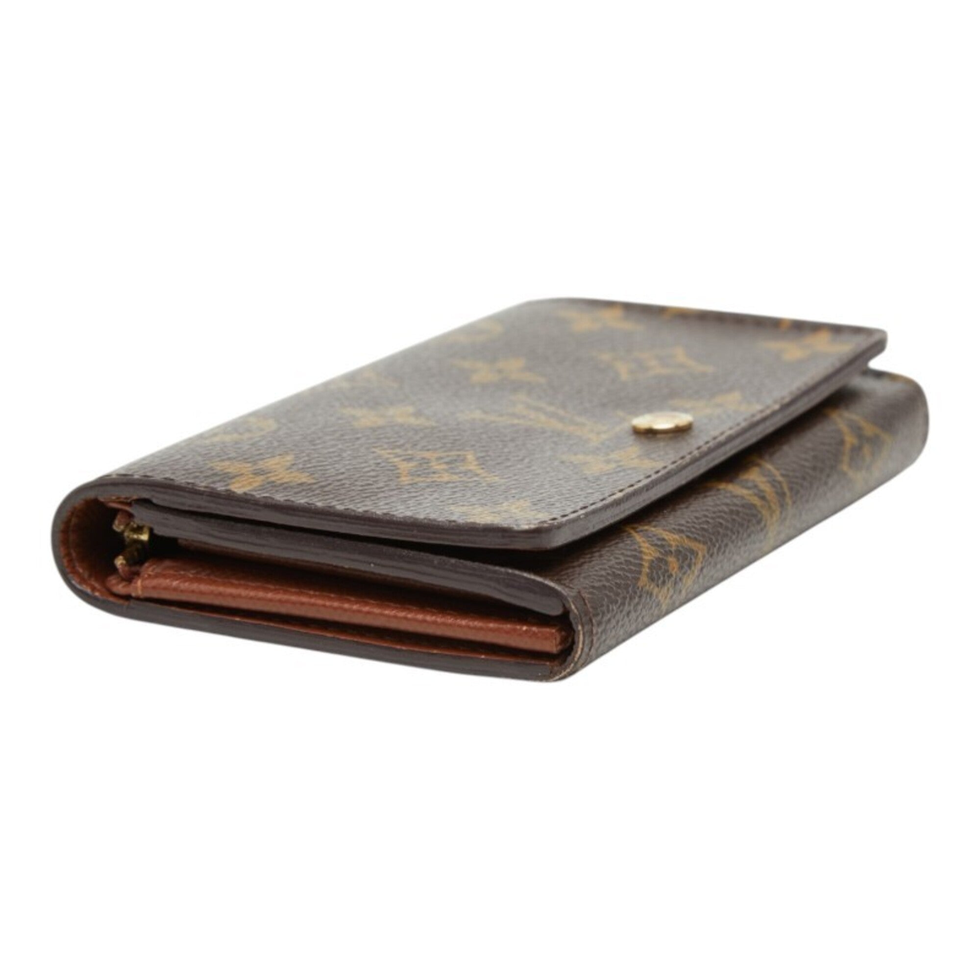 Louis Vuitton Brown Pvc Leather Long Wallet (Bi-Fold) (Pre-Owned)