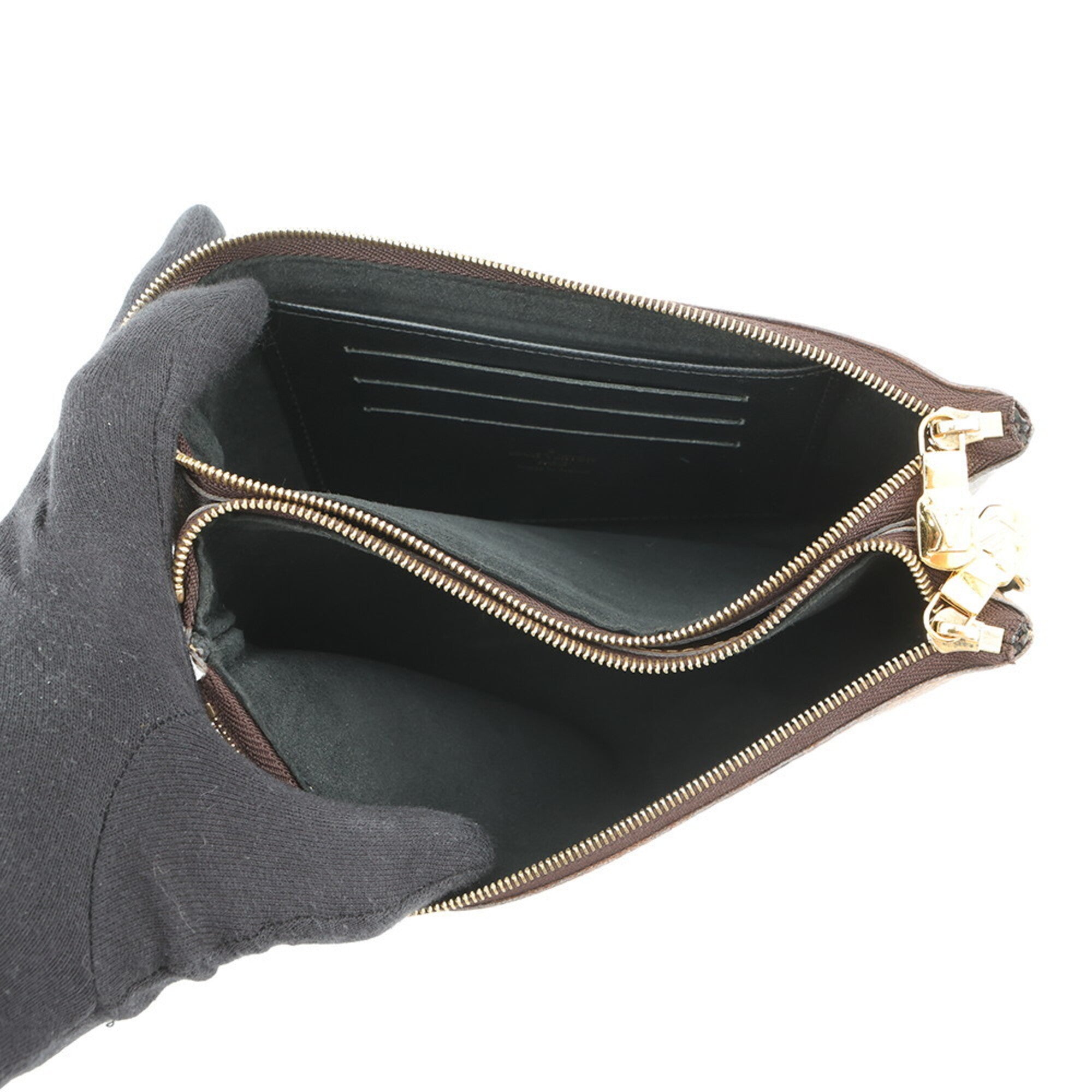 Louis Vuitton Monogram Noir Monogram Pochette Shoulder Bag (Pre-Owned)