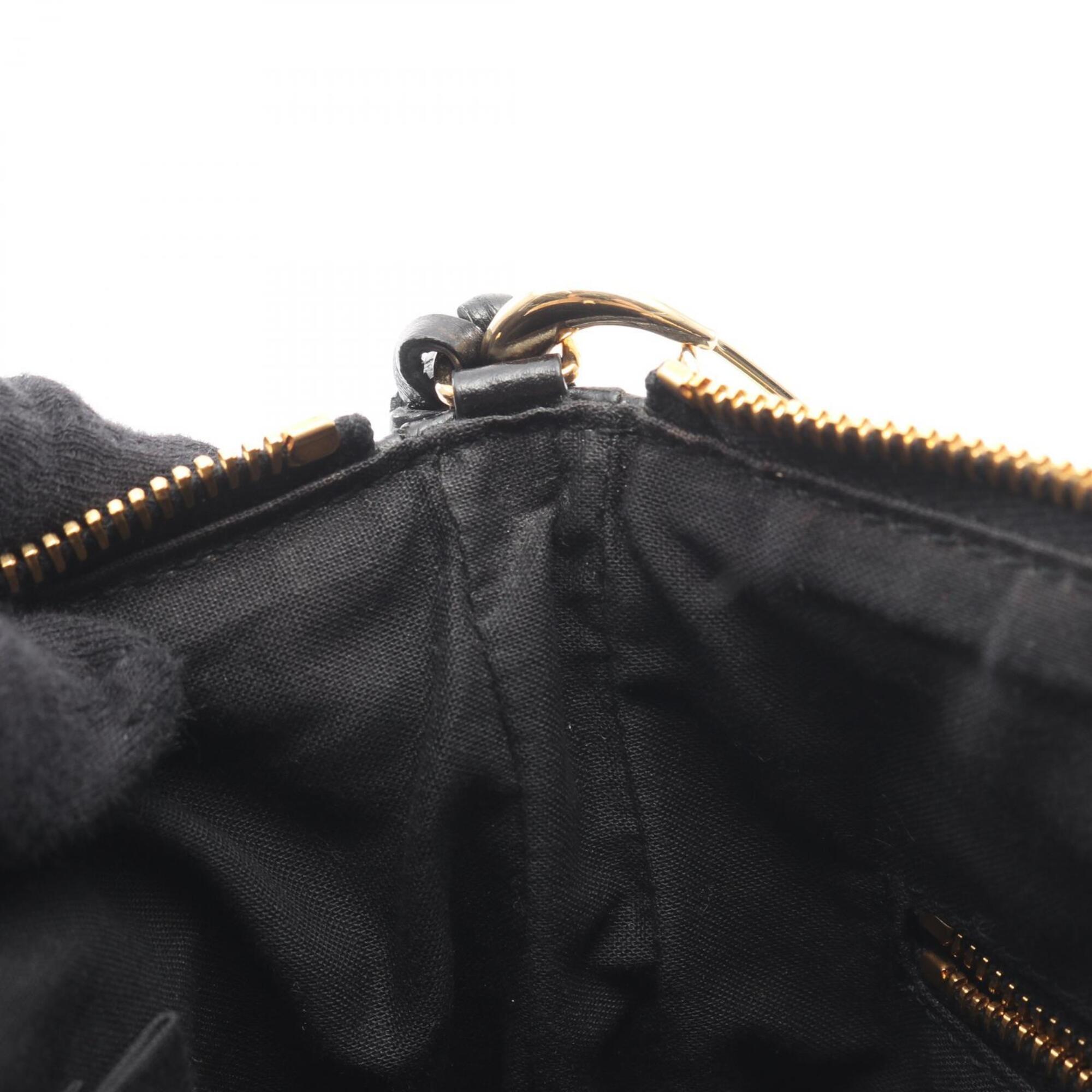 Balenciaga Black Leather Handbag Shoulder Bag (Pre-Owned)