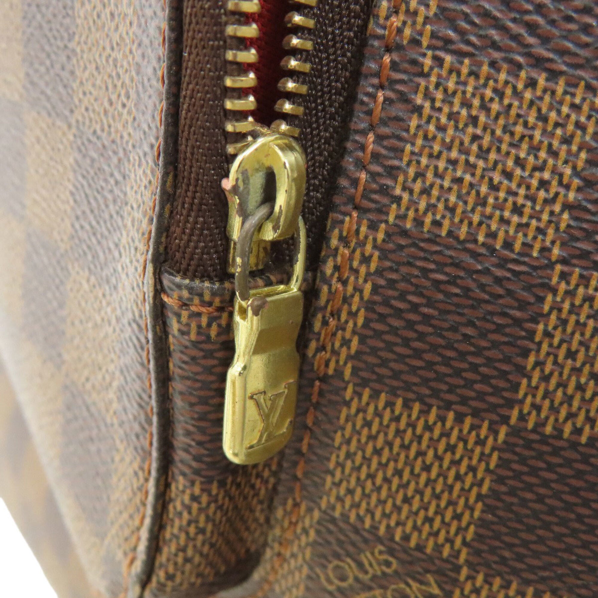 Louis Vuitton Damier Damier Canvas Ebene Damier Canvas Shoulder Bag (Pre-Owned)